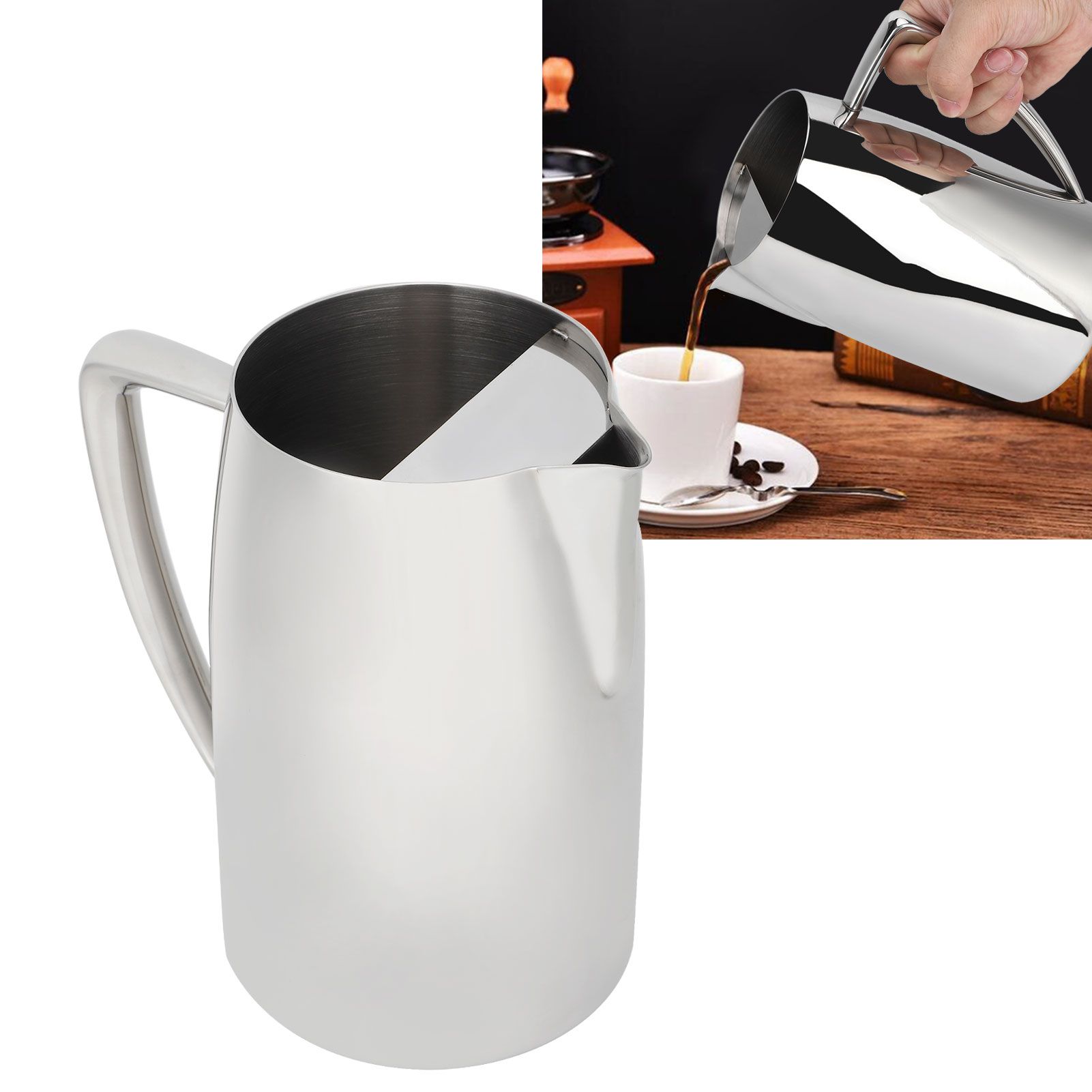1.7L Stainless Steel Cold Water Kettle Drinkware Water Pot Bottle for Bar KTV view 9