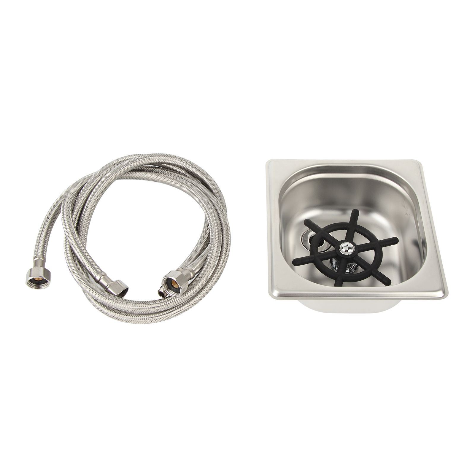 G1/2 Stainless Steel Automatic Cup Washer Cleaner Glass Rinser for Bar Pub view 2