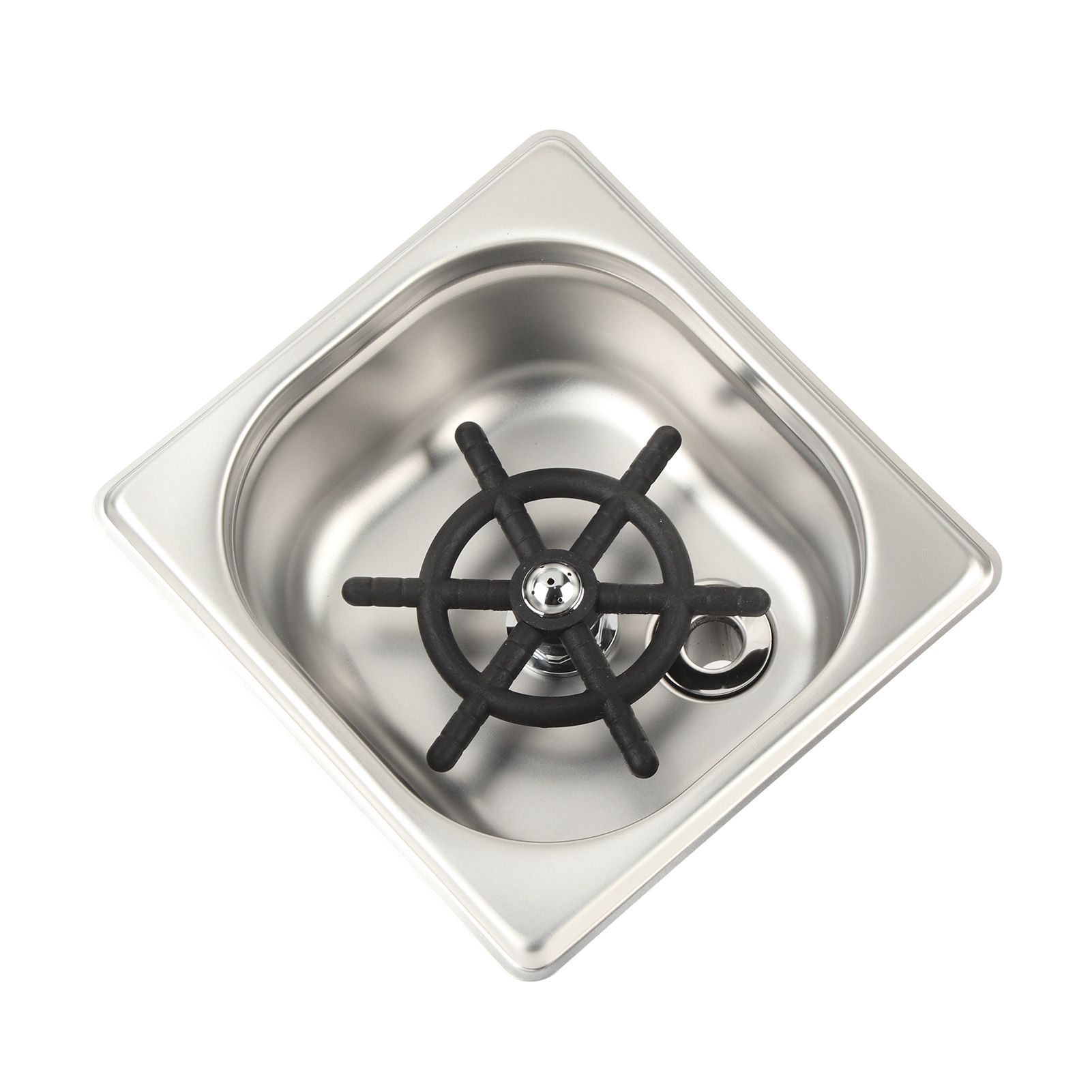 G1/2 Stainless Steel Automatic Cup Washer Cleaner Glass Rinser for Bar Pub view 3