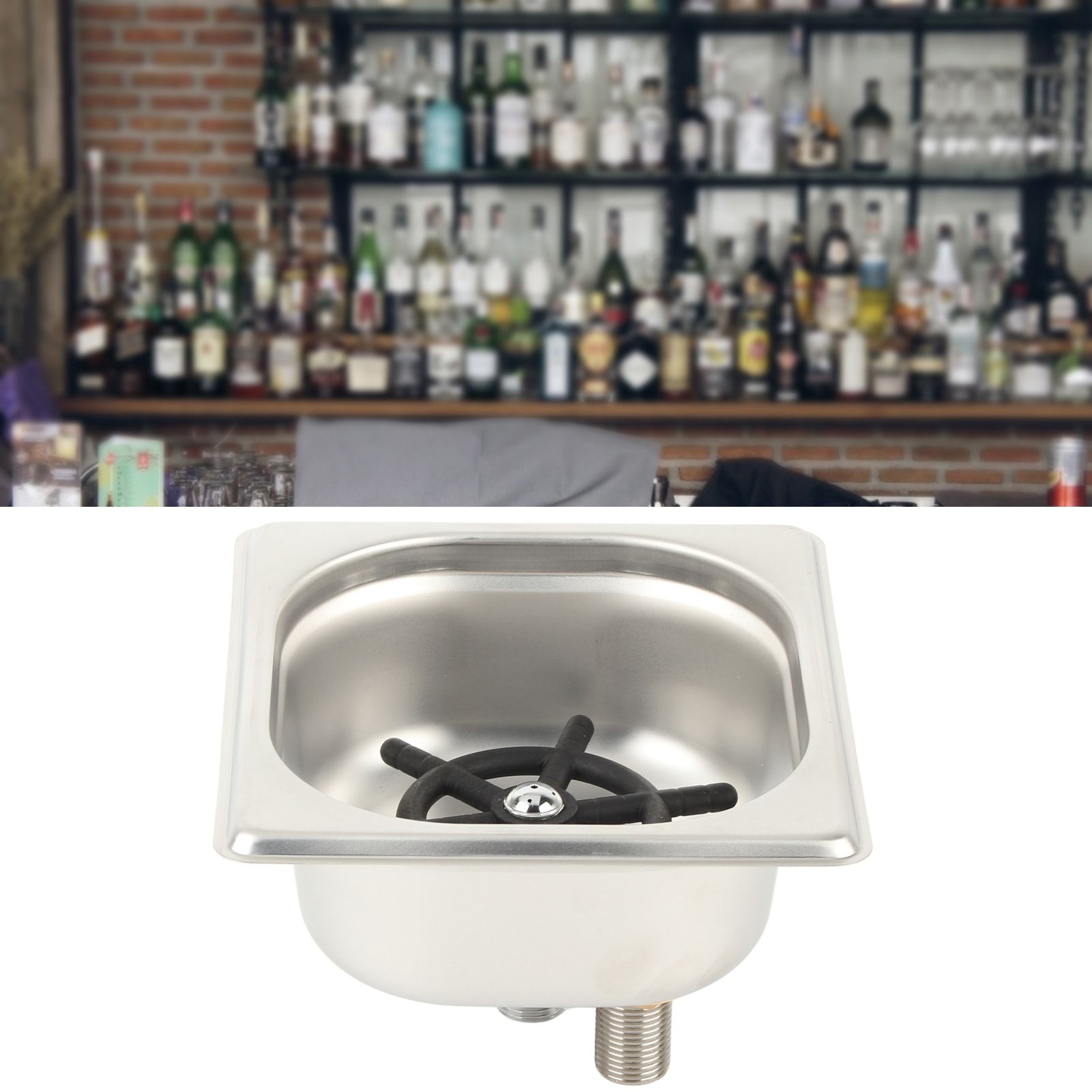 G1/2 Stainless Steel Automatic Cup Washer Cleaner Glass Rinser for Bar Pub view 9
