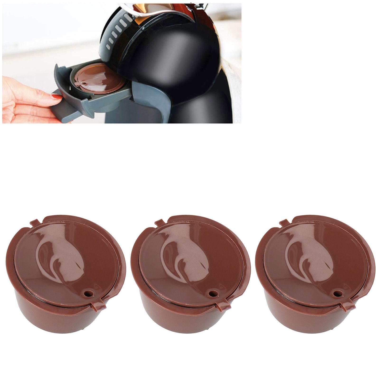 Refillable Capsule Coffee Filter Set Reusable Cafe Tool Fit for Dolce Gusto view 10