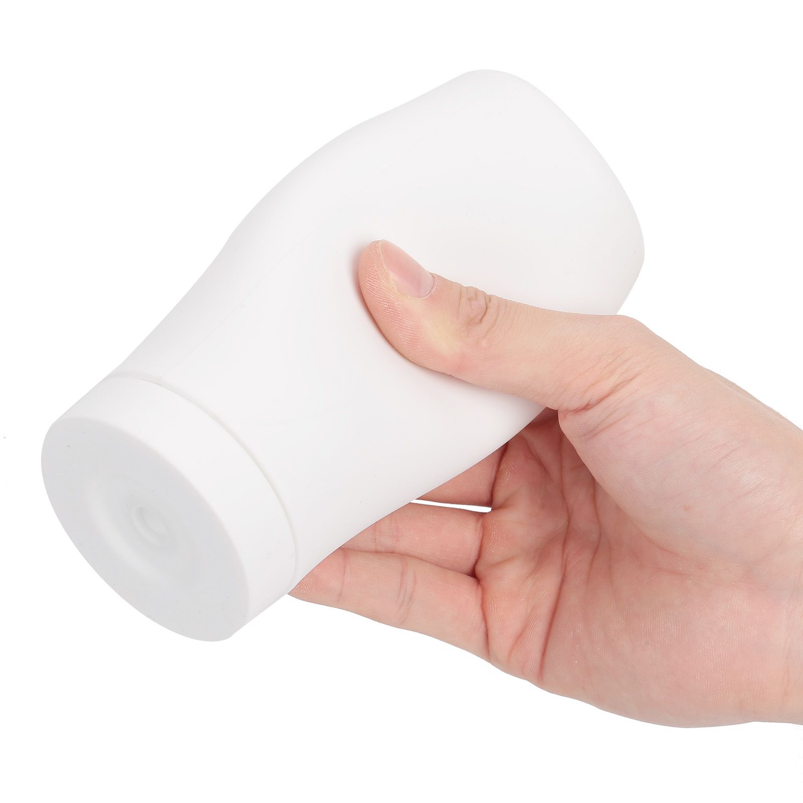 240ml Manual Hand Soap Dispenser Lotion Shampoo Soft Silicone Bottle Easy view 8