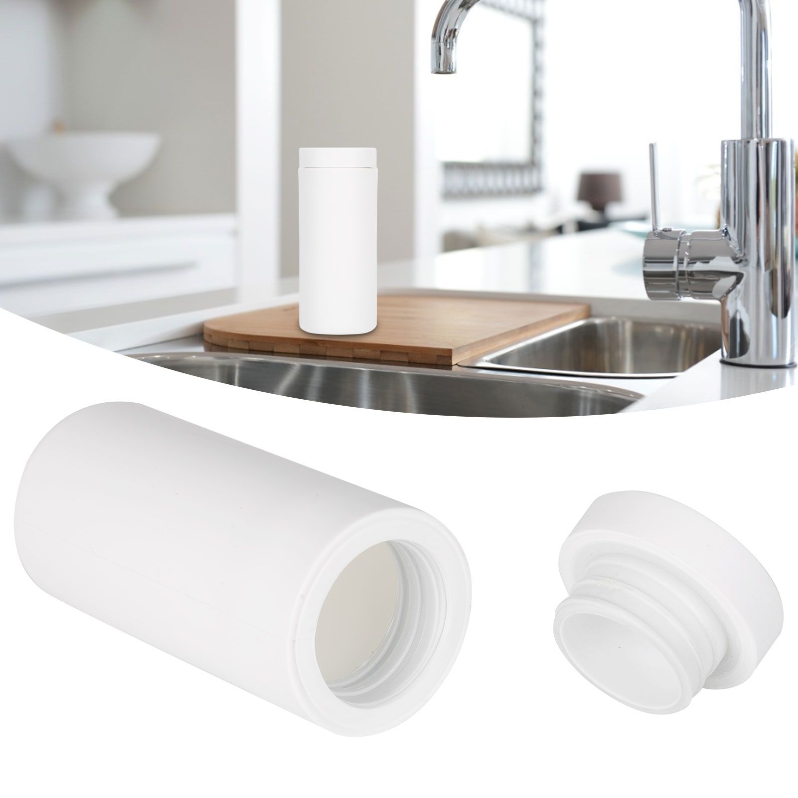 240ml Manual Hand Soap Dispenser Lotion Shampoo Soft Silicone Bottle Easy view 10