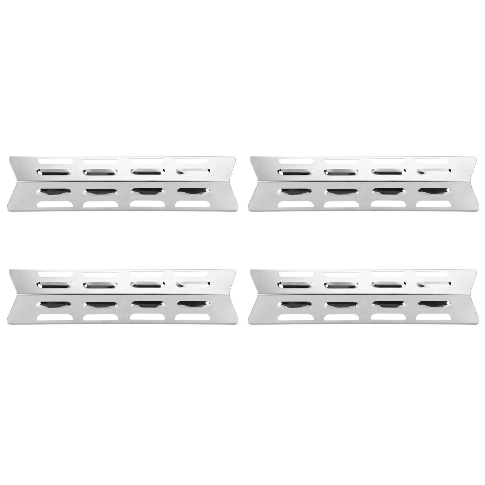 4Pcs Stainless Steel Gas Grill Oven Heat Plate Heat Tents Deflector Burners view 3