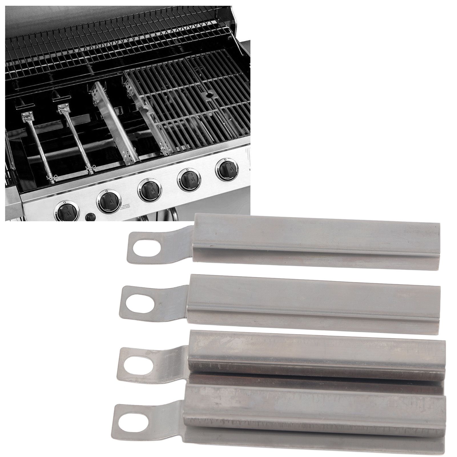 4 Set Adjustable Stainless Steel Crossover Tube Channel Burners Replacement view 11