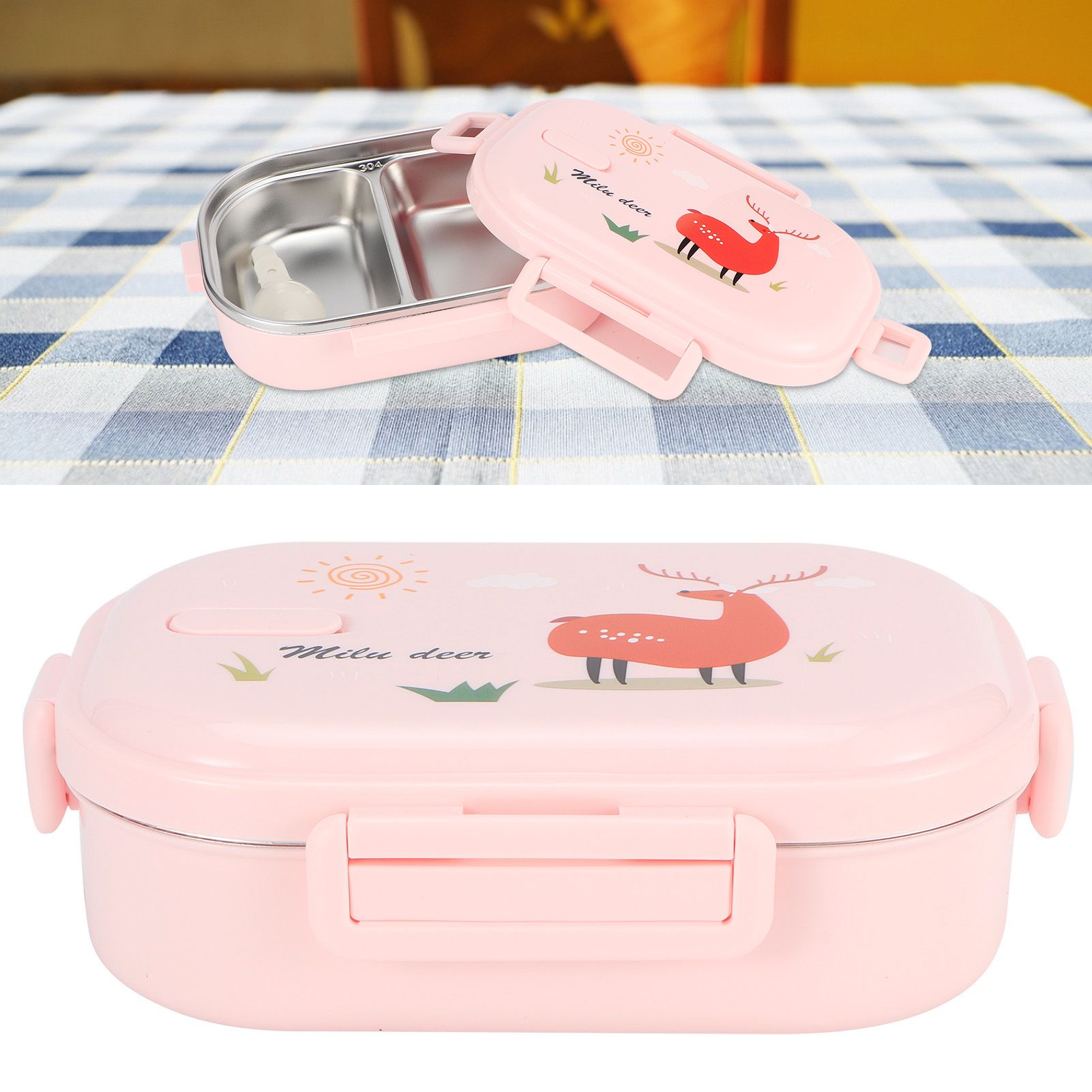 Insulated Lunch Box Leak Proof Stainless Steel Bento Box Japanese Food view 9