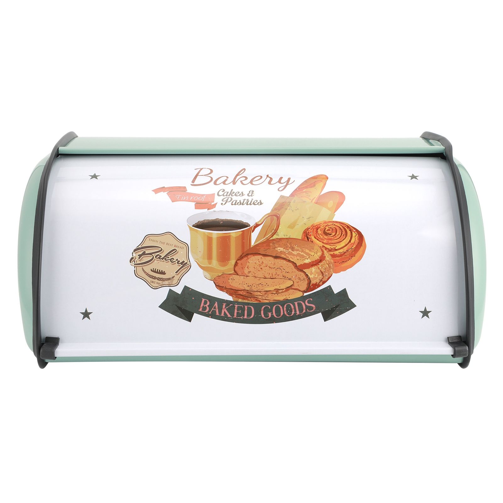 Kitchen Storage Supply Metal Bread Pastry Box Case Retro Home Furnishing Large view 2