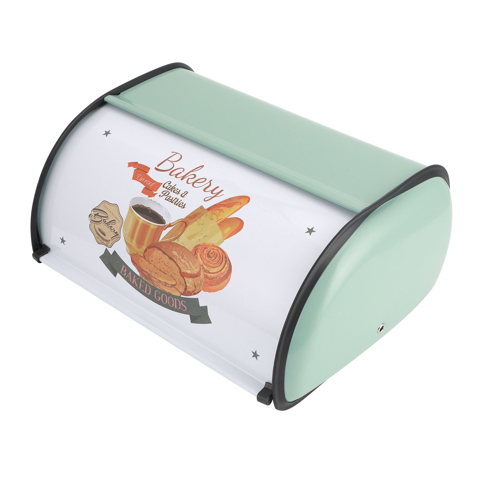Kitchen Storage Supply Metal Bread Pastry Box Case Retro Home Furnishing Large view 3