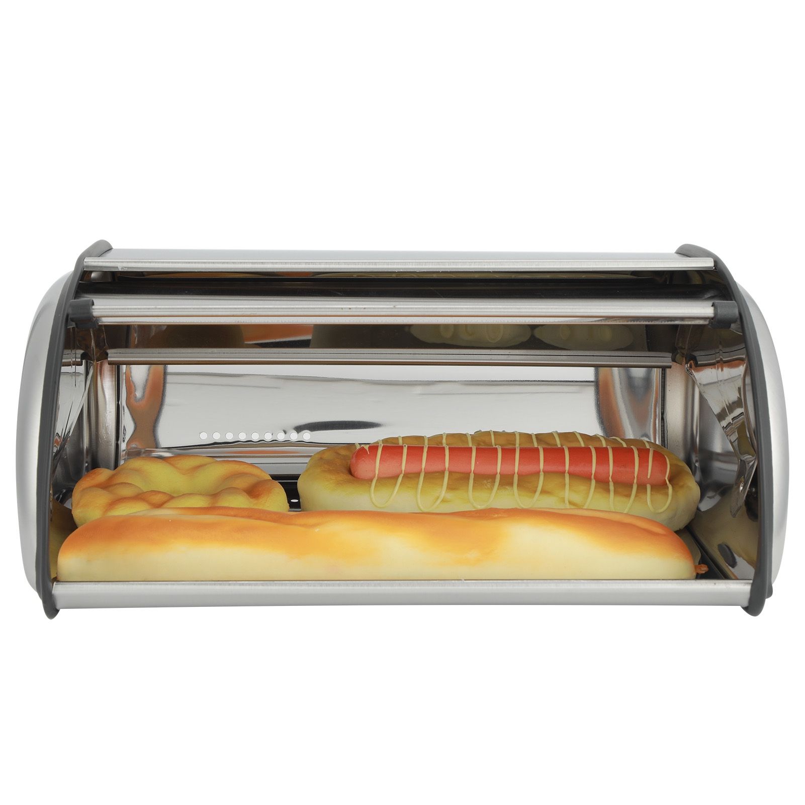 Kitchen Storage Box Simple High‑Grade Frosted Stainless Steel for Bread Cake view 5