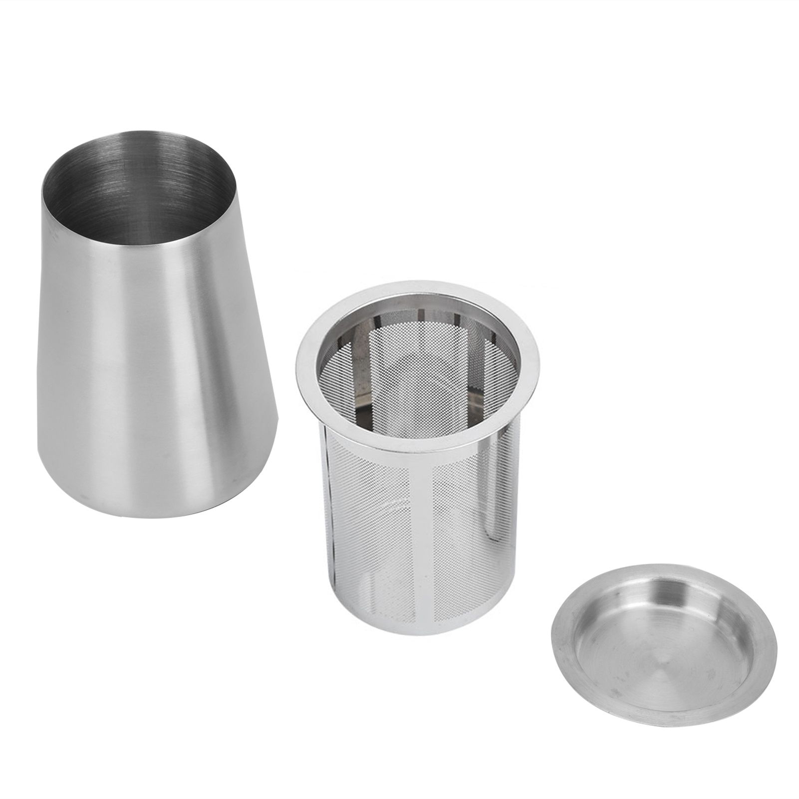 304 Stainless Steel Fine Mesh Coffee Powder Filter Sifter Sieve Container