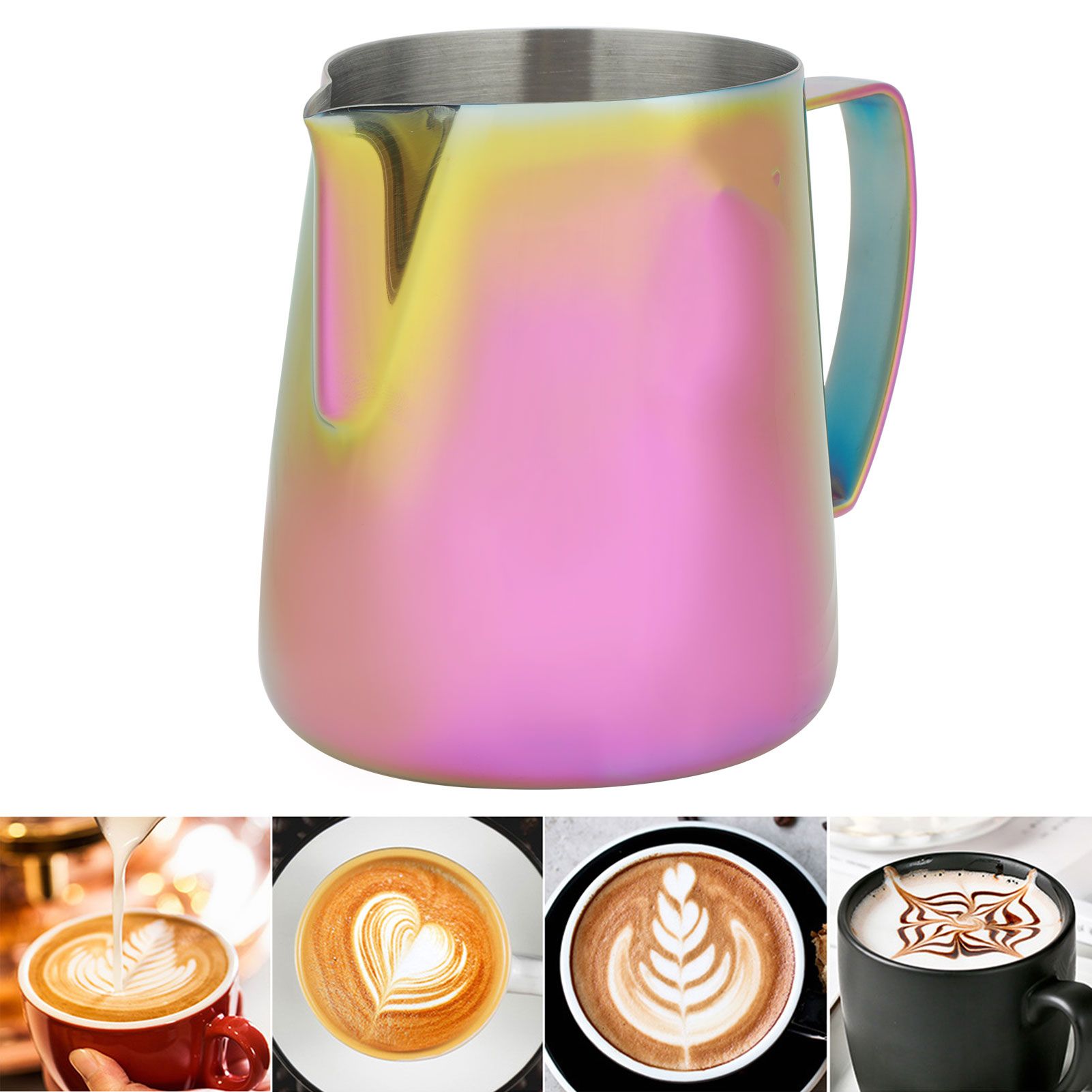 Thicken 304 Stainless Steel Coffee Frothing Pitcher Cup Frother Jug Coffee view 9