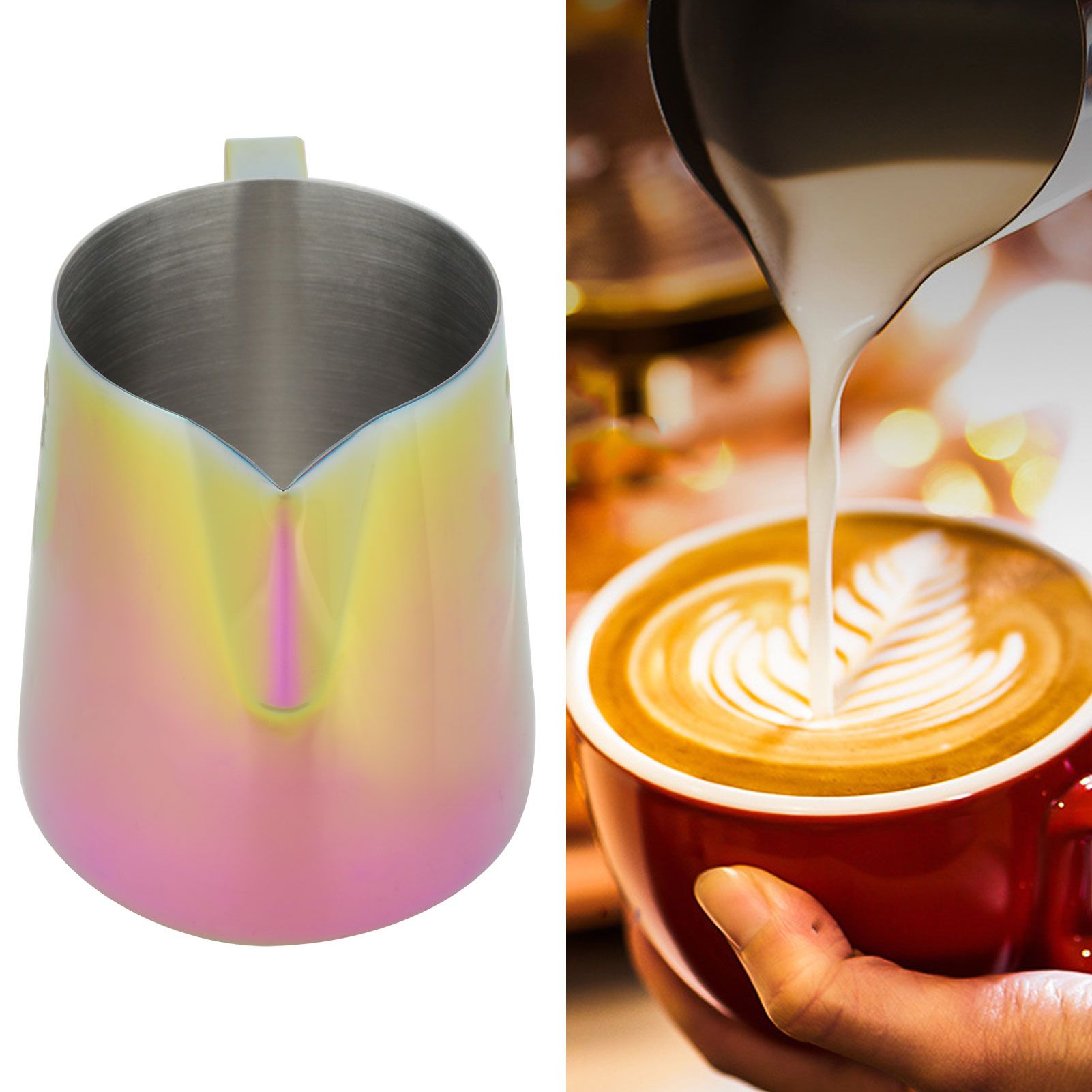 Thicken 304 Stainless Steel Coffee Frothing Pitcher Cup Frother Jug Coffee view 10