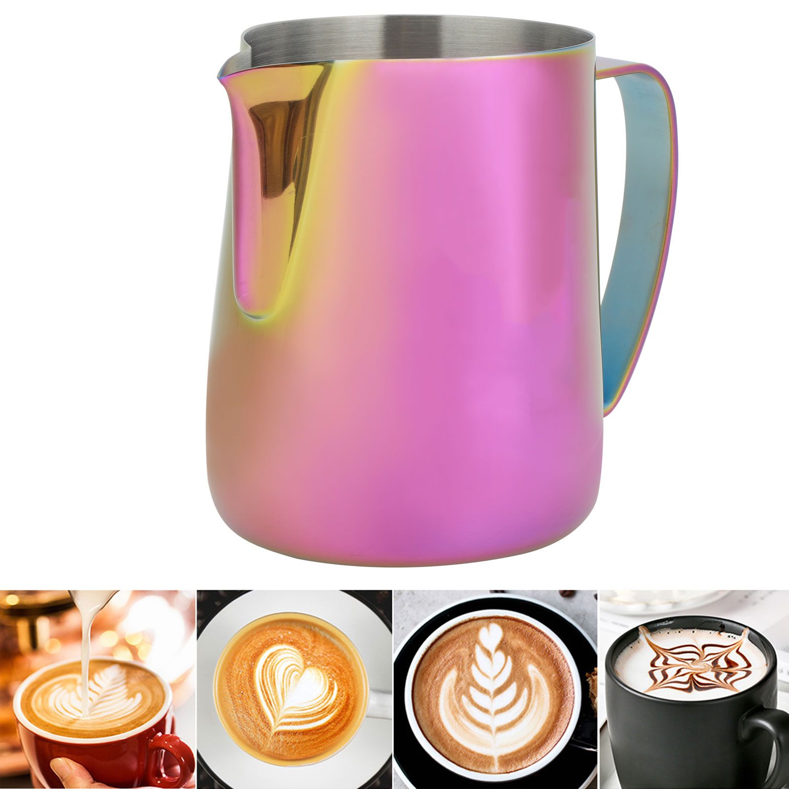 Thicken 304 Stainless Steel Coffee Frothing Pitcher Cup Frother Jug Coffee view 9