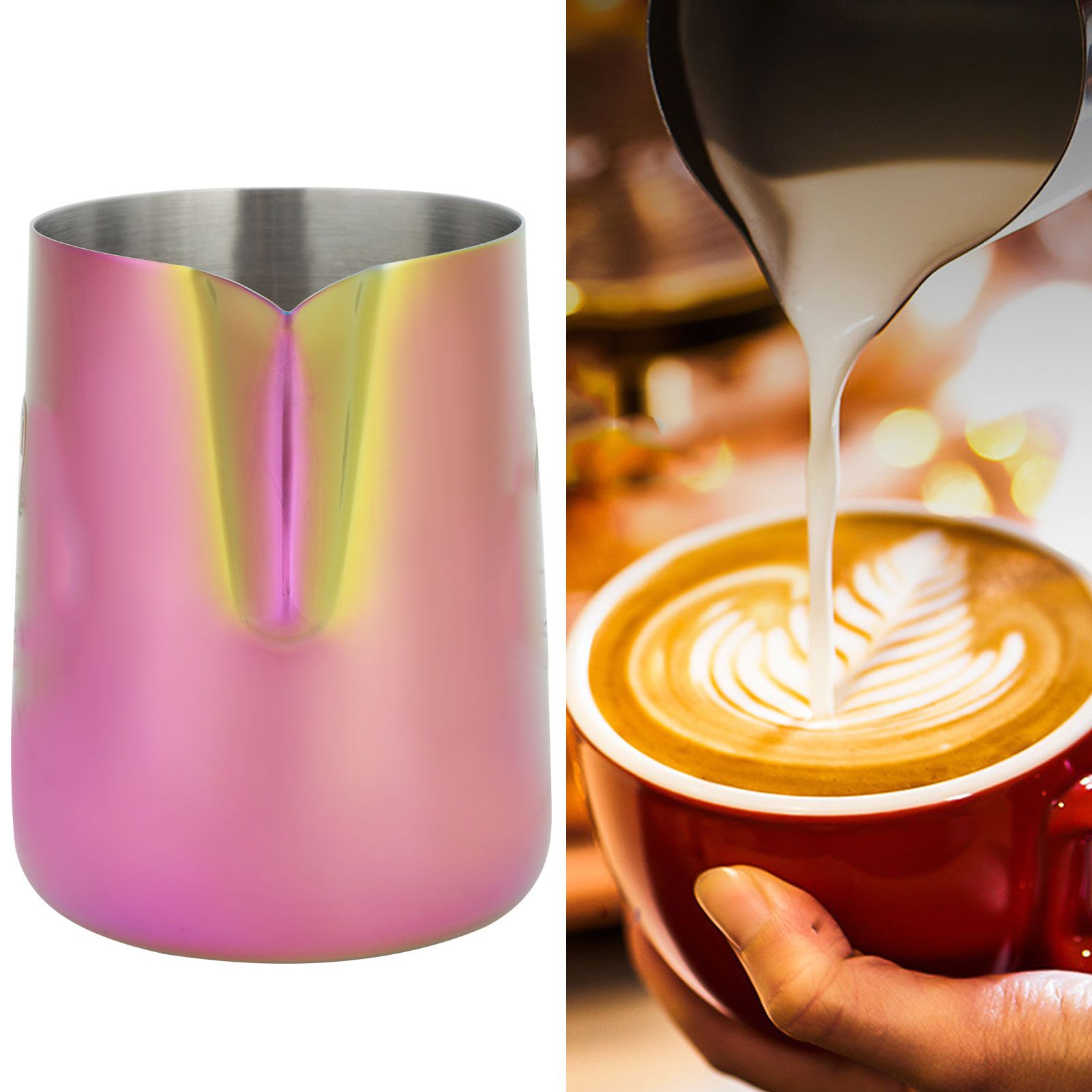Thicken 304 Stainless Steel Coffee Frothing Pitcher Cup Frother Jug Coffee view 10