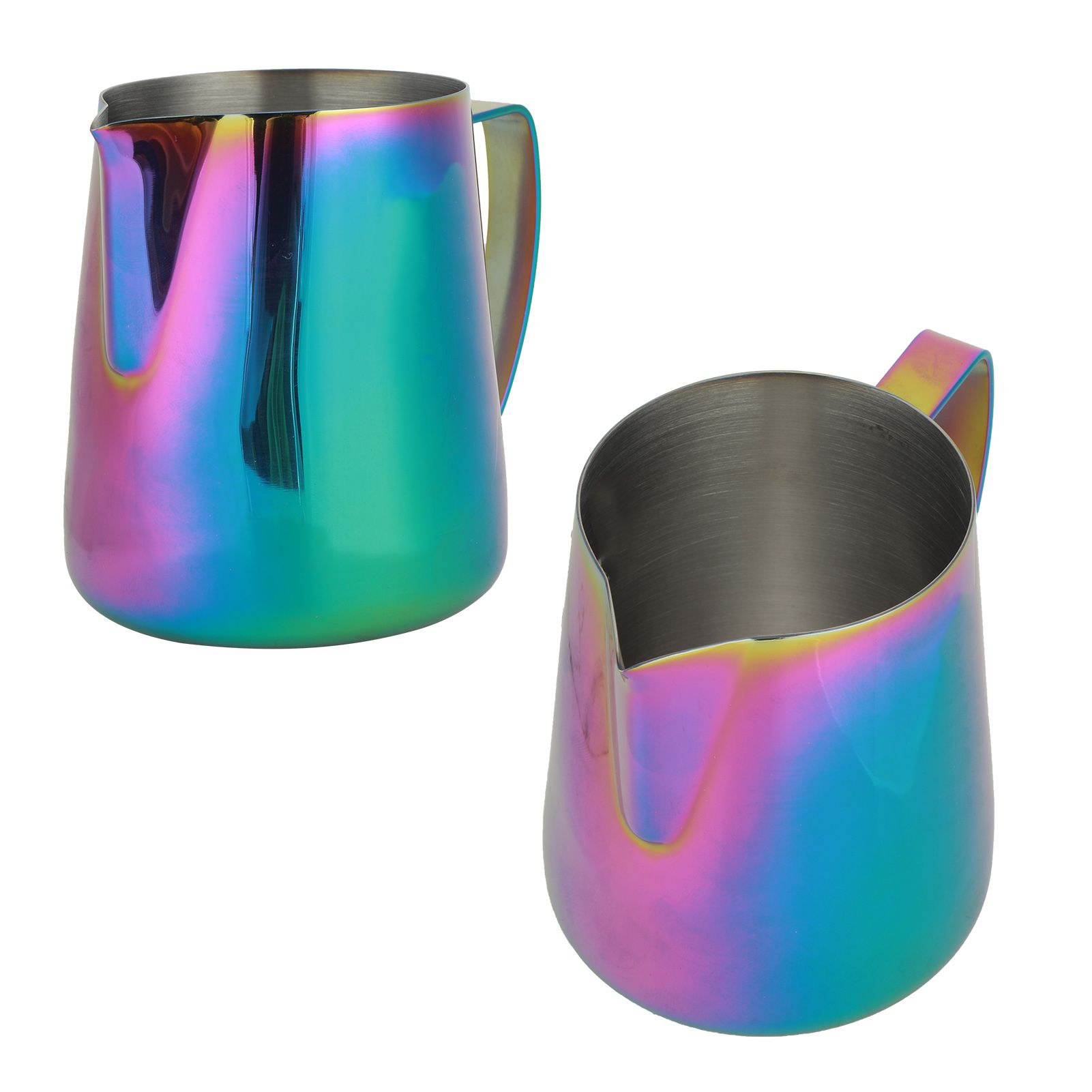 Colorful Thicken Stainless Steel Coffee Milk Frothing Cup Pitcher Jug for Home view 7
