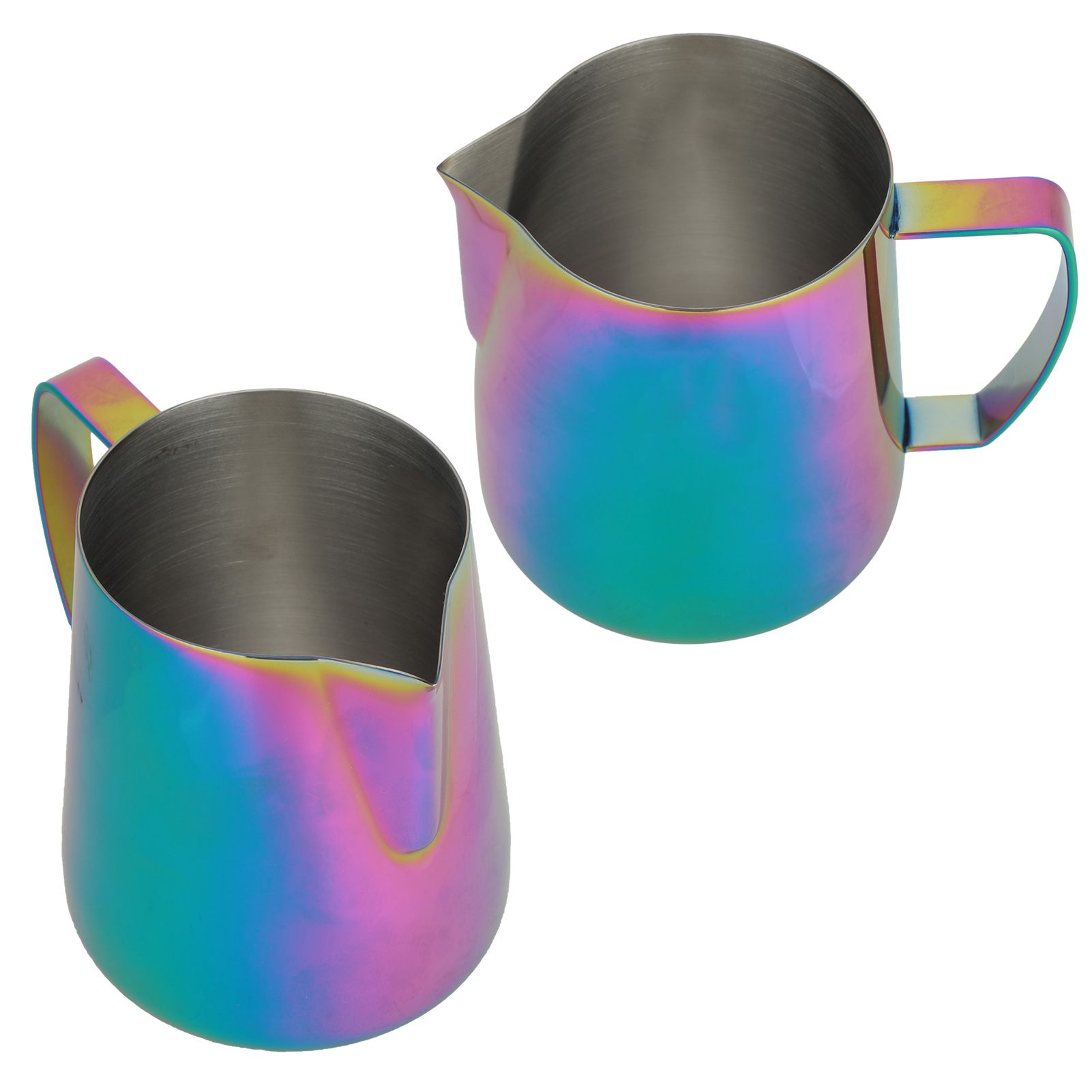 Colorful Thicken Stainless Steel Coffee Milk Frothing Cup Pitcher Jug for Home view 8