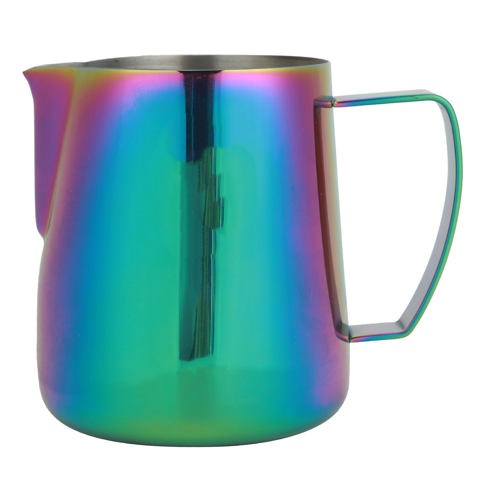 Colorful Thicken Stainless Steel Coffee Milk Frothing Cup Pitcher Jug for Home view 2
