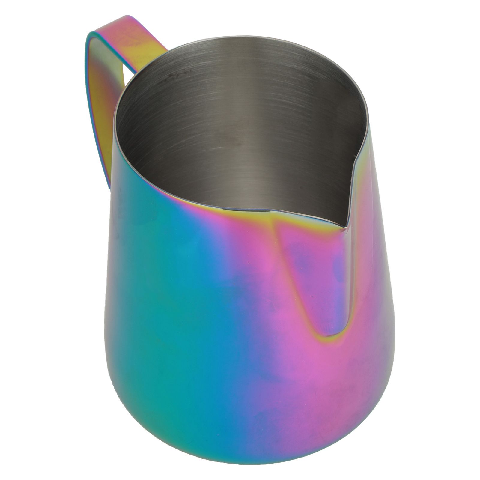 Colorful Thicken Stainless Steel Coffee Milk Frothing Cup Pitcher Jug for Home view 3