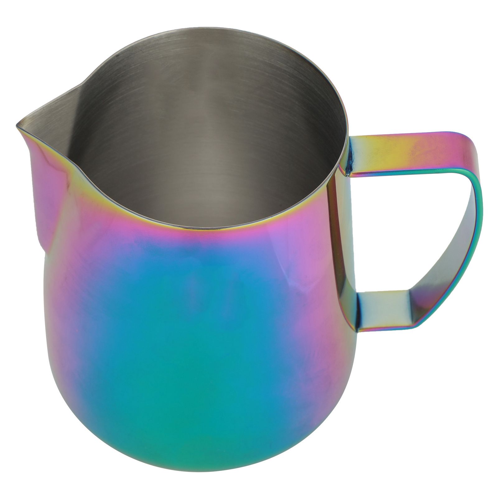 Colorful Thicken Stainless Steel Coffee Milk Frothing Cup Pitcher Jug for Home view 5