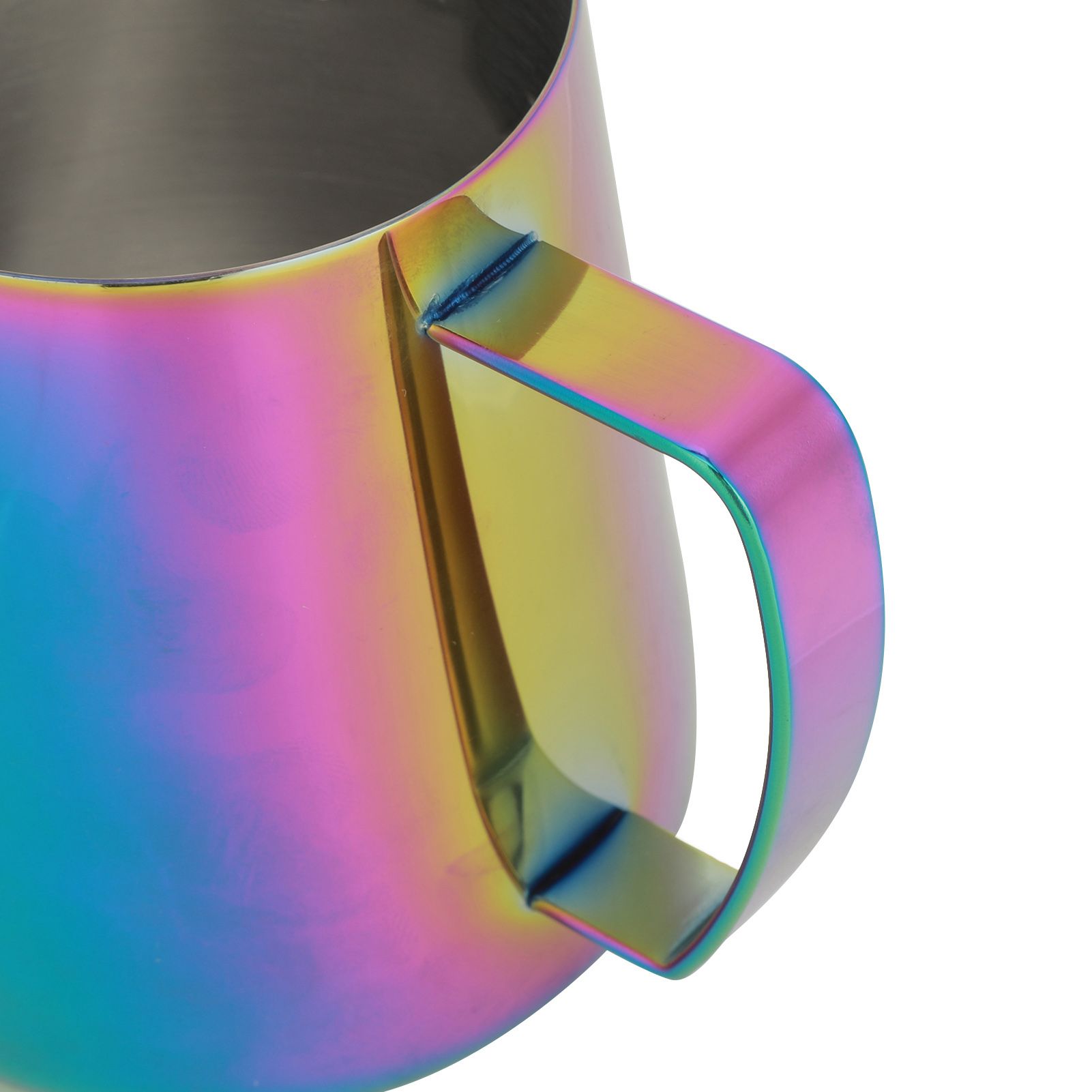 Colorful Thicken Stainless Steel Coffee Milk Frothing Cup Pitcher Jug for Home view 11