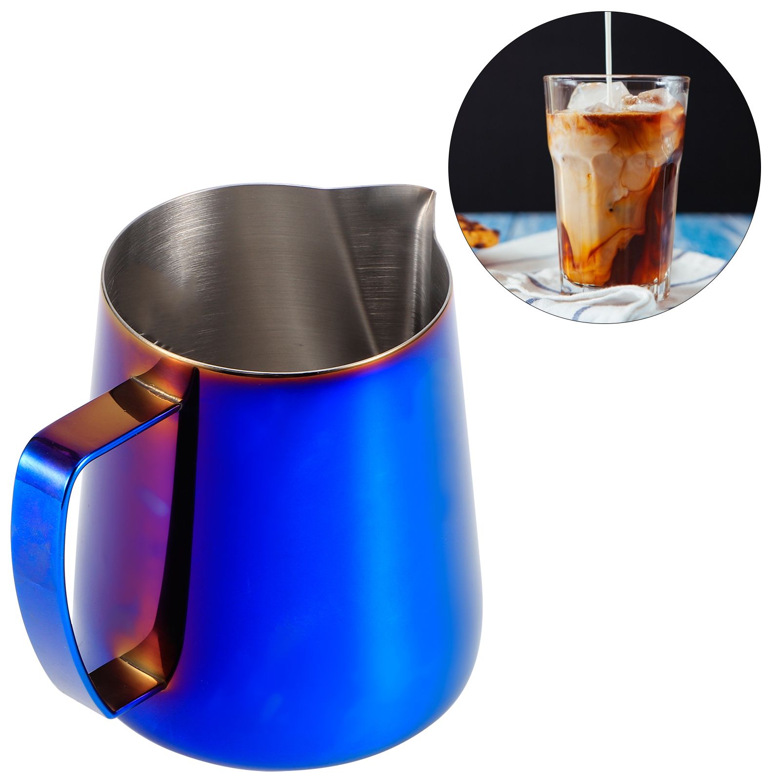 400ml 304 Stainless Steel Coffee Frothing Pitcher Frother Jug Latte Art for view 9