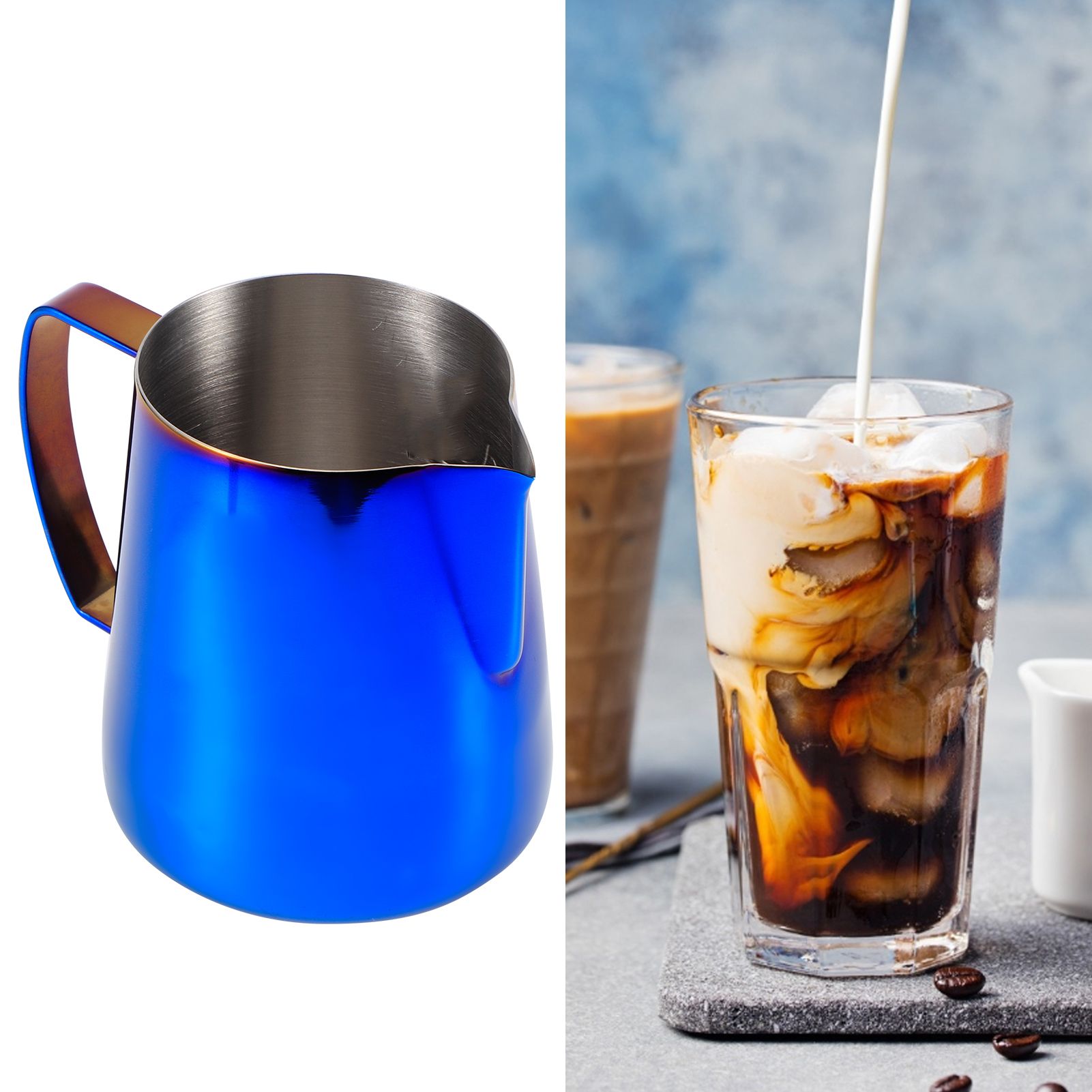 400ml 304 Stainless Steel Coffee Frothing Pitcher Frother Jug Latte Art for view 10