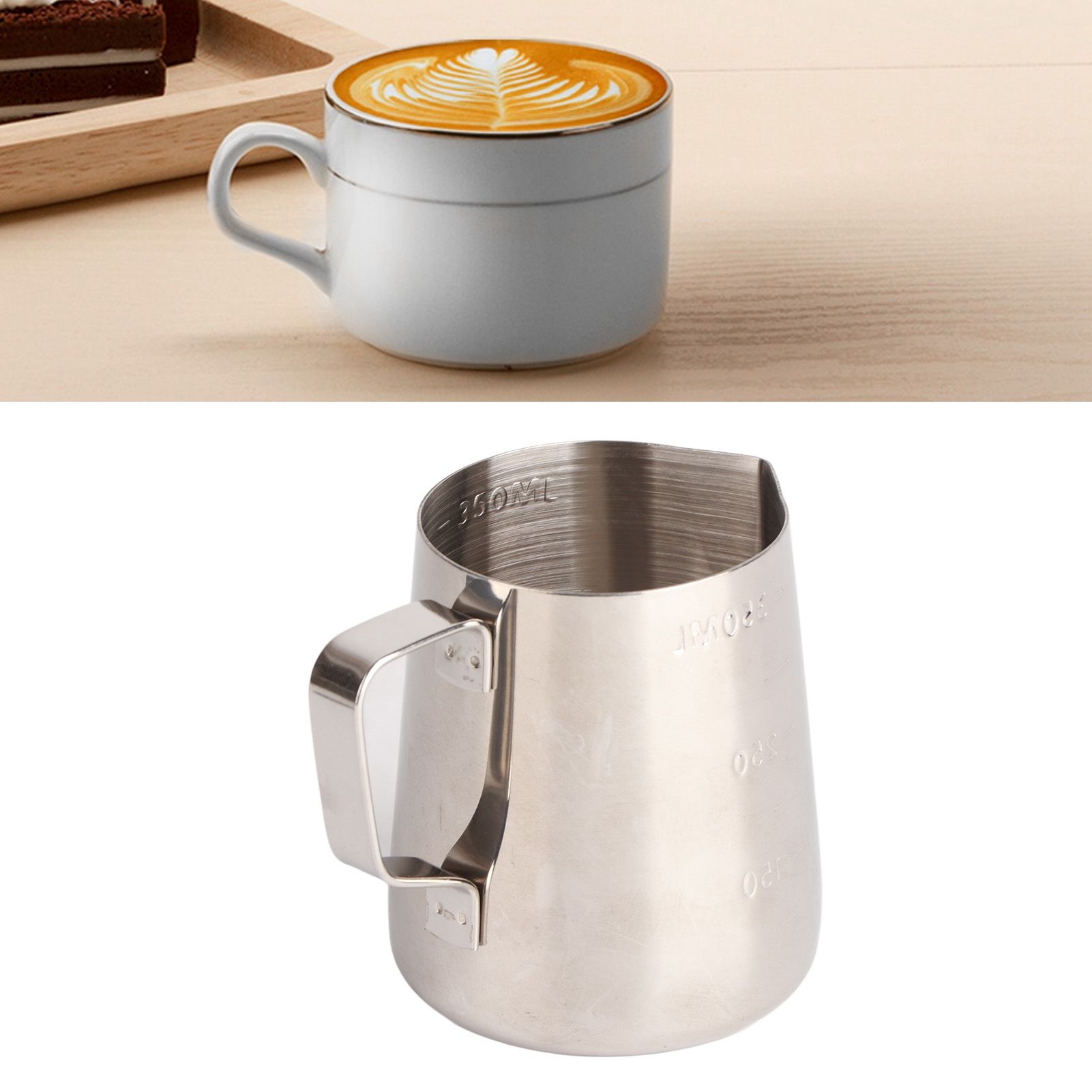Milk Frothing Pitcher Thickening Stainless Steel Coffee Latte Craft Cup Art view 10