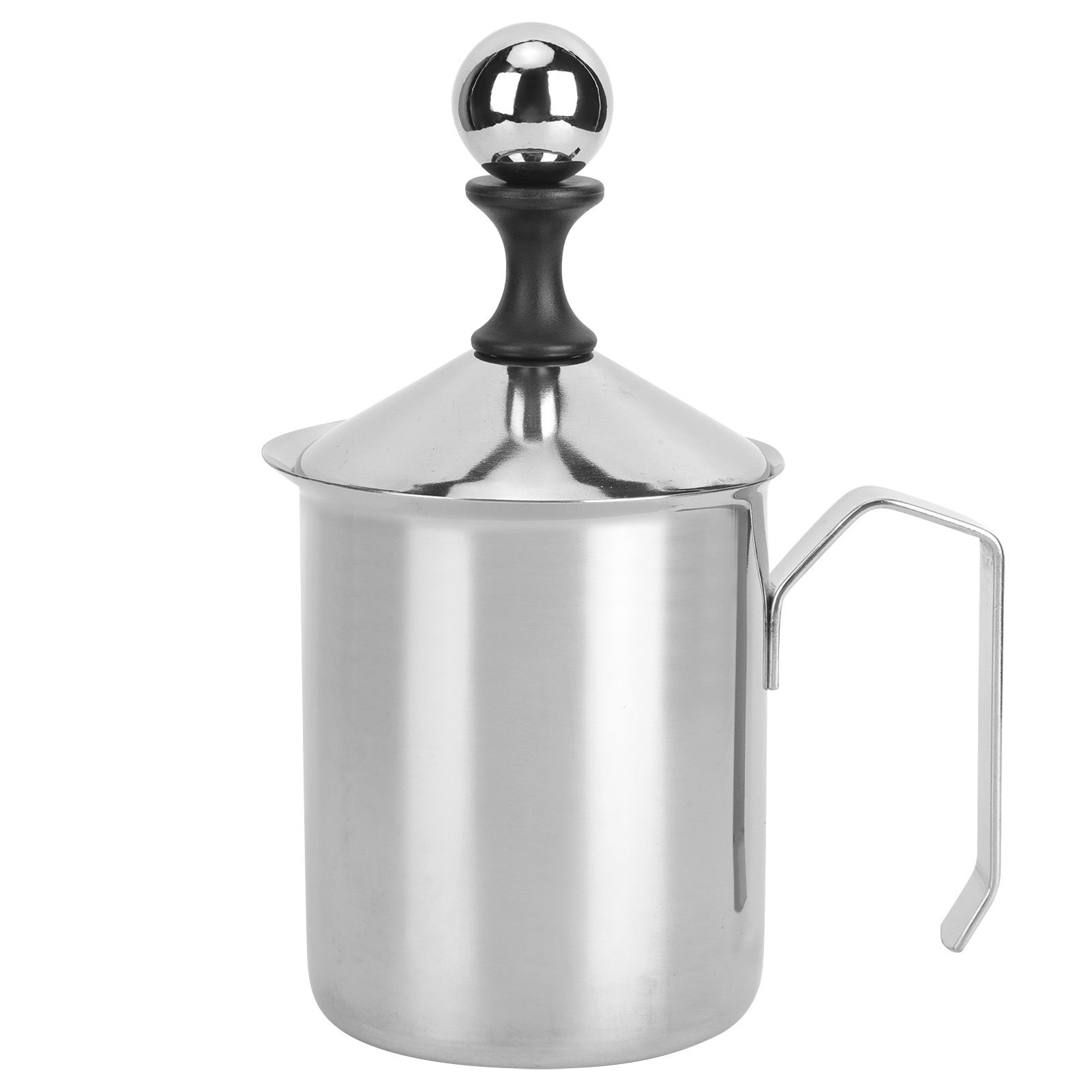 400CC 304 Stainless Steel Manual Milk Frother Foamer Mixer Stirrer for Coffee view 2