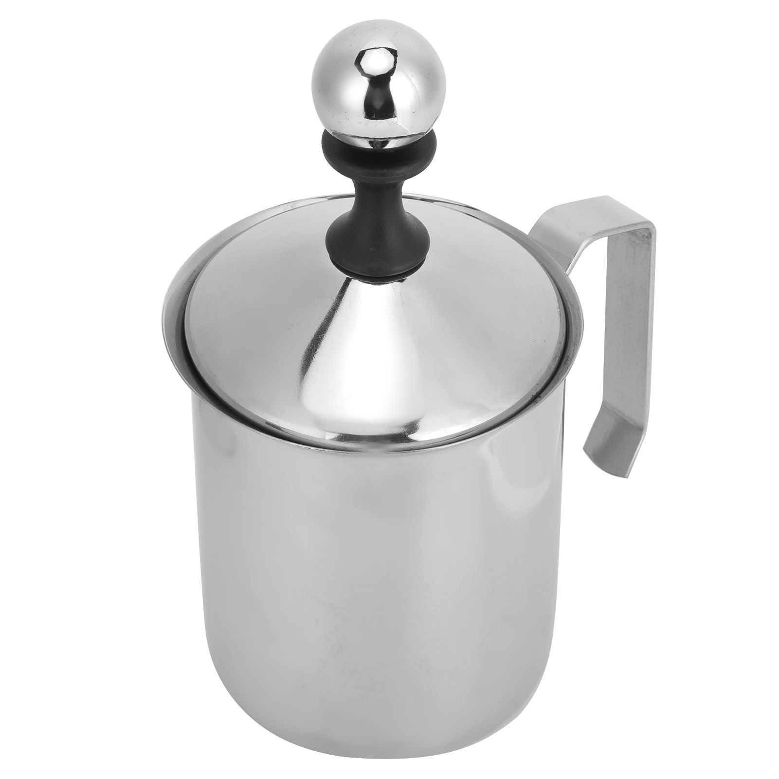 400CC 304 Stainless Steel Manual Milk Frother Foamer Mixer Stirrer for Coffee view 3
