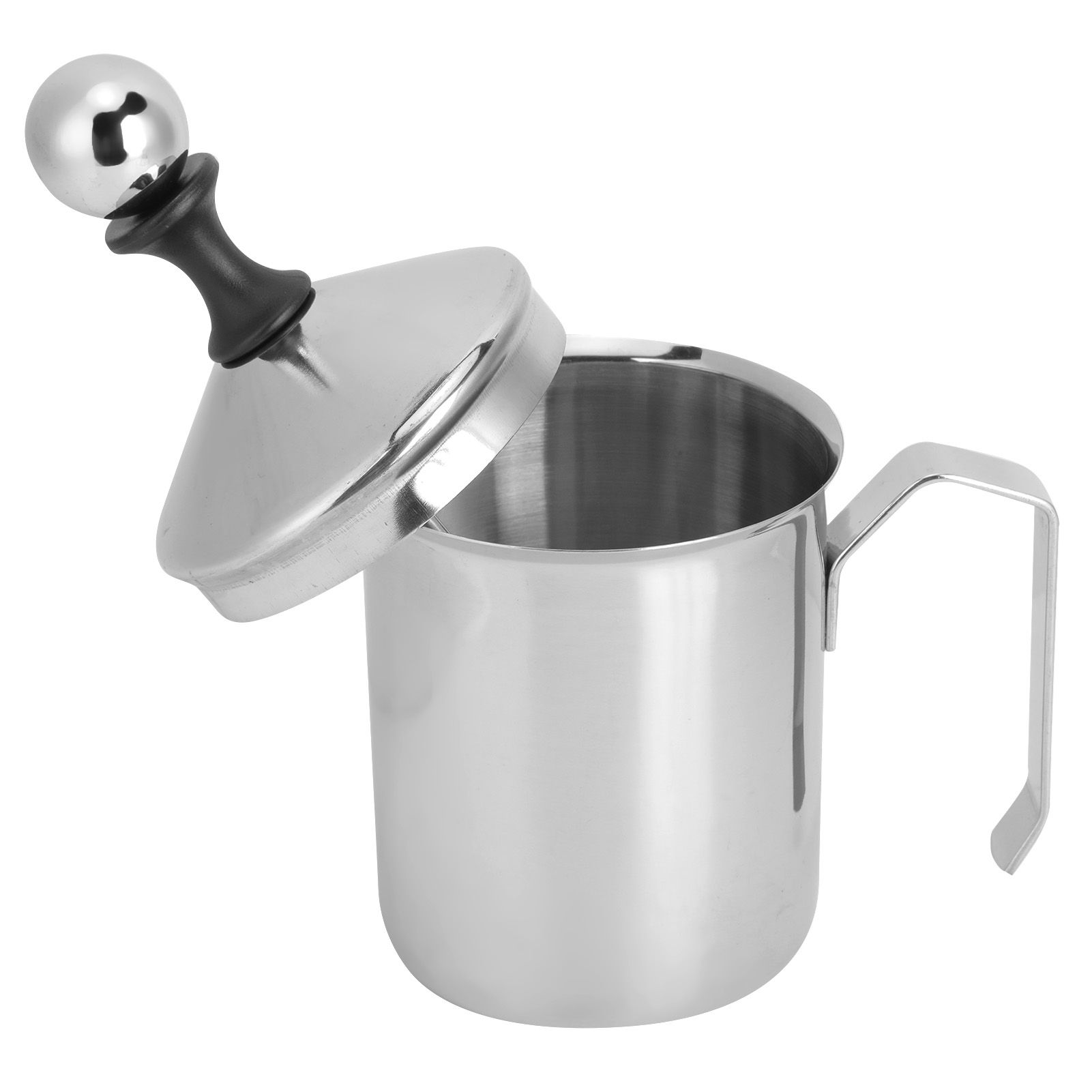 400CC 304 Stainless Steel Manual Milk Frother Foamer Mixer Stirrer for Coffee view 5