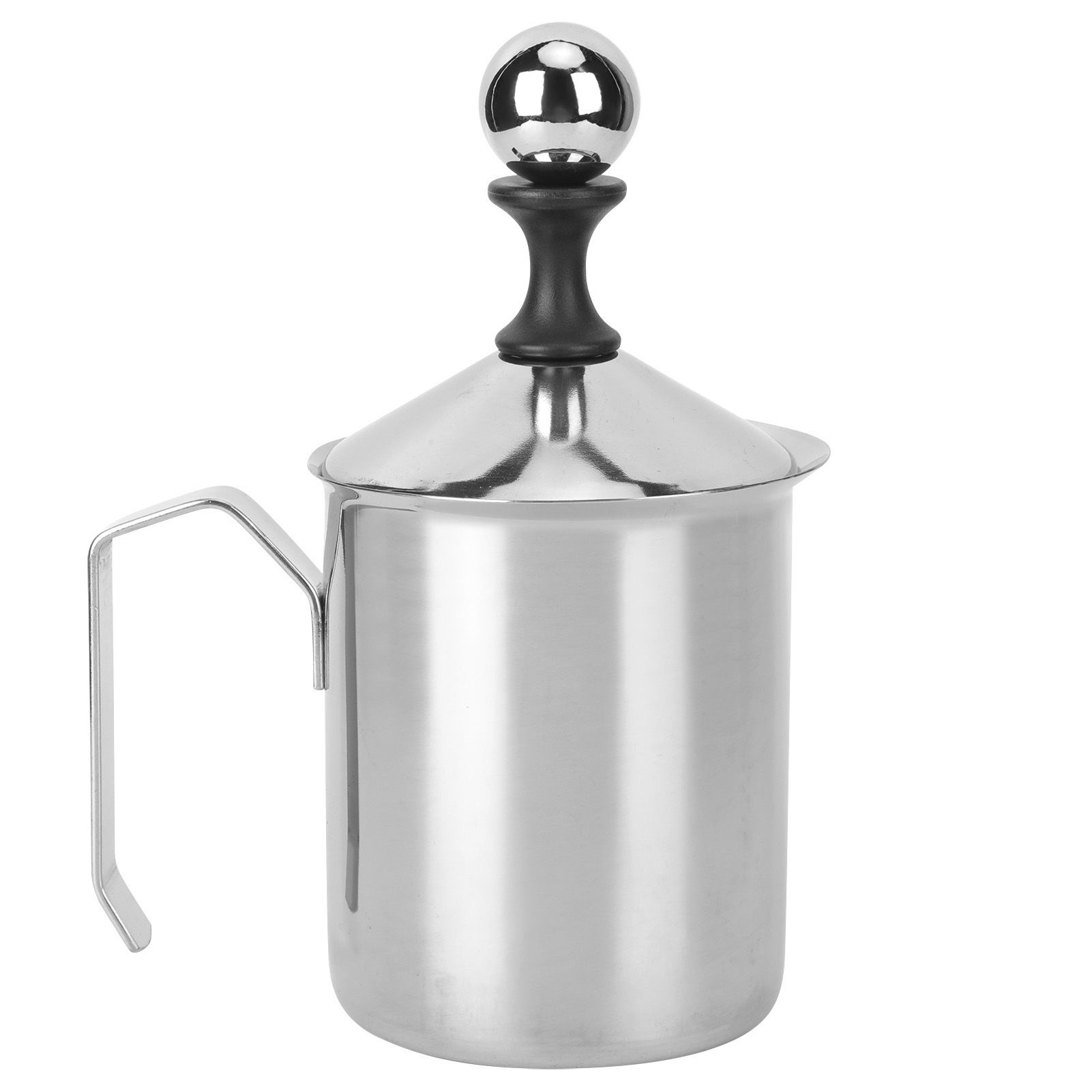 400CC 304 Stainless Steel Manual Milk Frother Foamer Mixer Stirrer for Coffee view 7