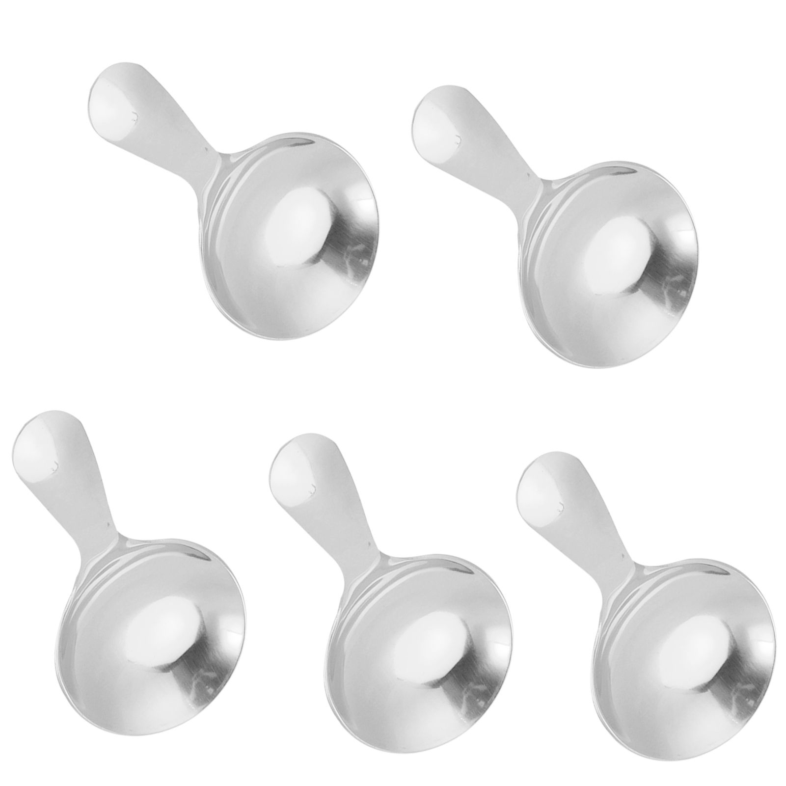 5Pcs 304 Stainless Steel Ice Cream Scoop Tea Dessert Spoon Cream Kitchen view 4