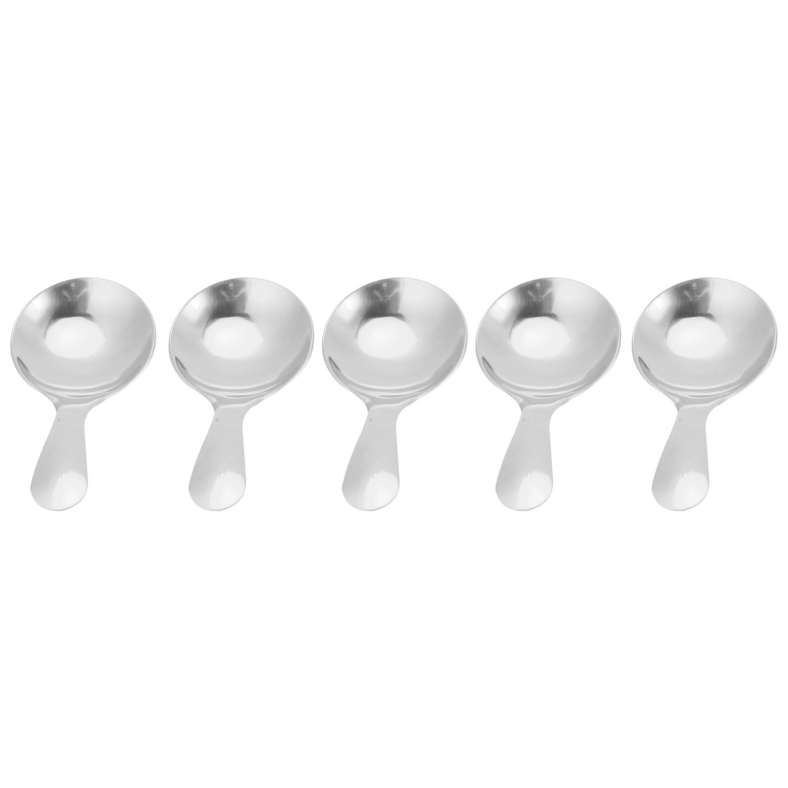5Pcs 304 Stainless Steel Ice Cream Scoop Tea Dessert Spoon Cream Kitchen view 5