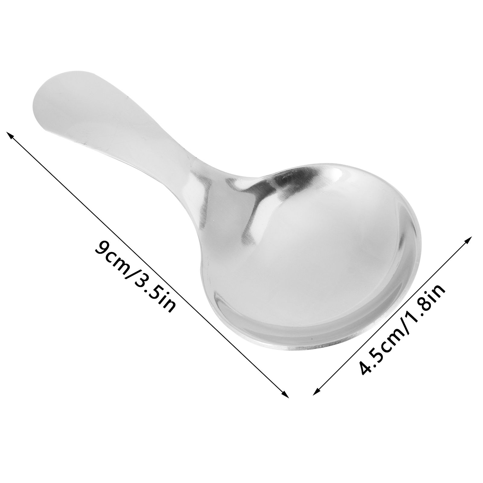 5Pcs 304 Stainless Steel Ice Cream Scoop Tea Dessert Spoon Cream Kitchen view 11