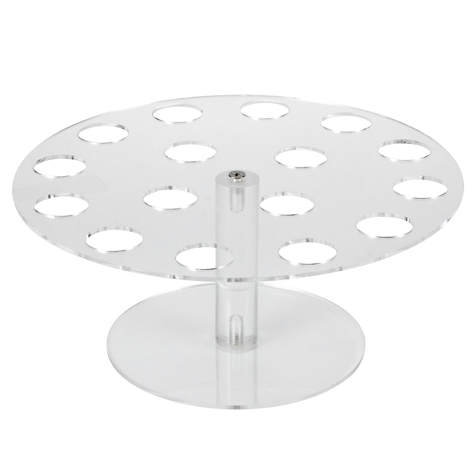 16 Holes Clear Acrylic Ice Cream Rack Cone Holder Display Stand for Home view 2