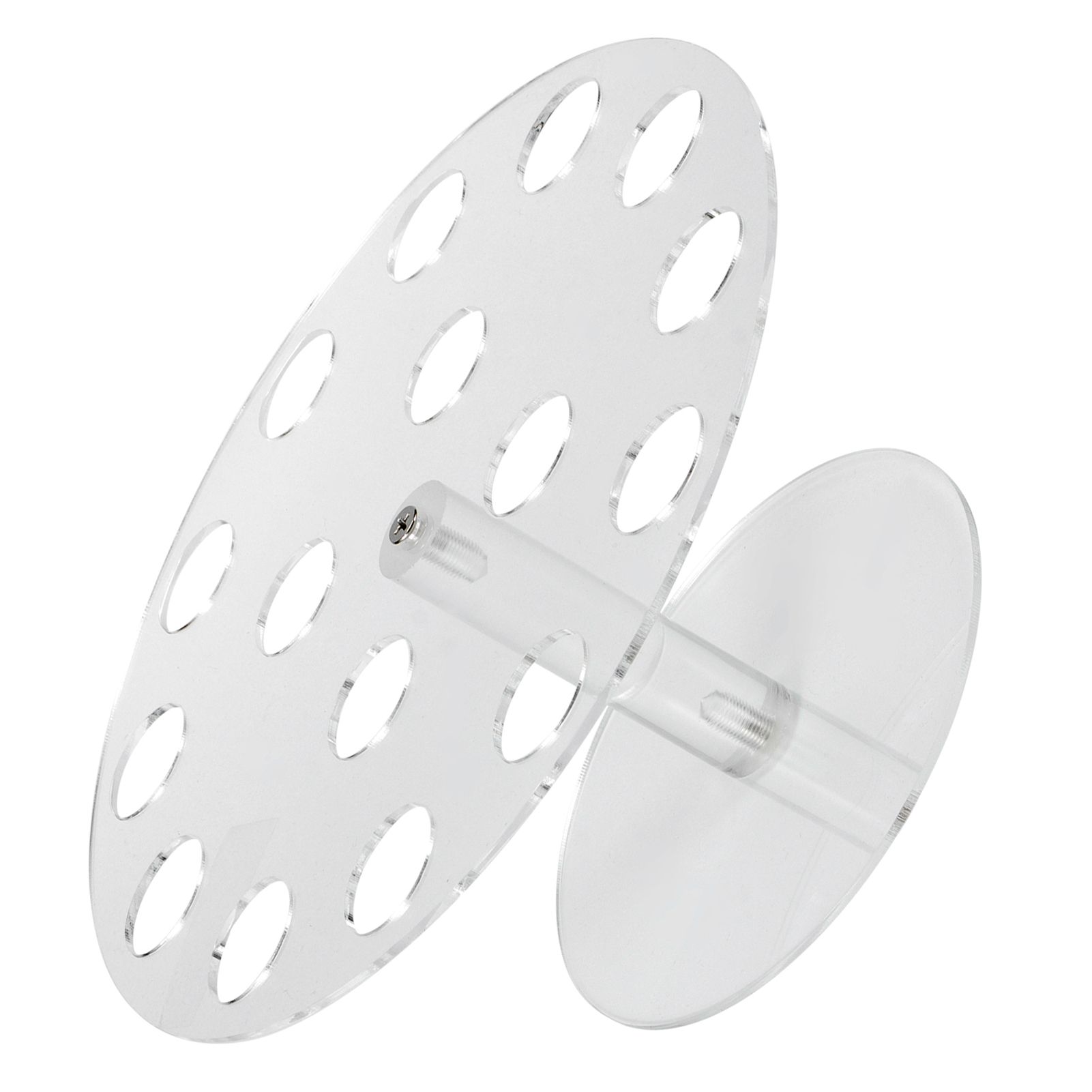 16 Holes Clear Acrylic Ice Cream Rack Cone Holder Display Stand for Home view 4