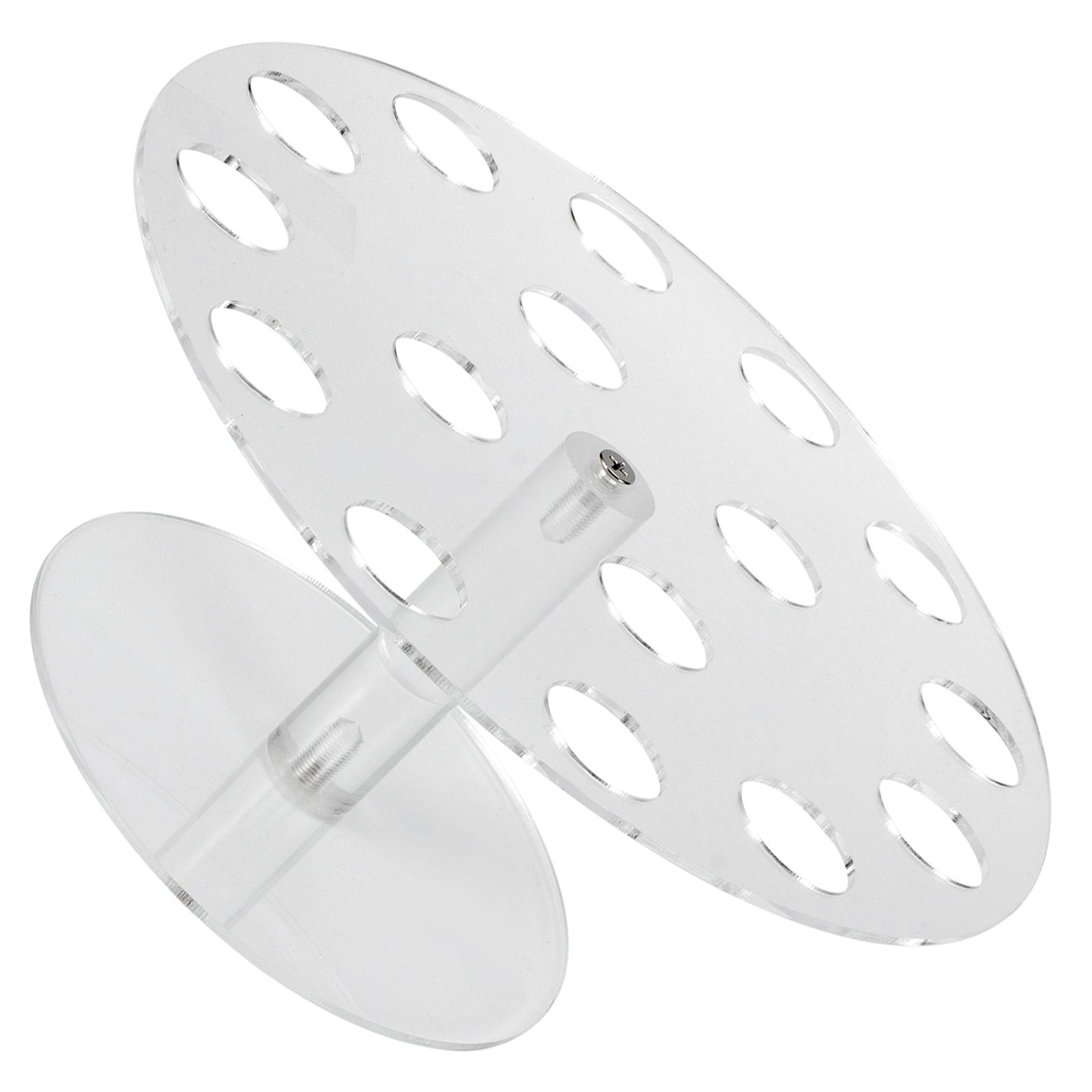 16 Holes Clear Acrylic Ice Cream Rack Cone Holder Display Stand for Home view 7