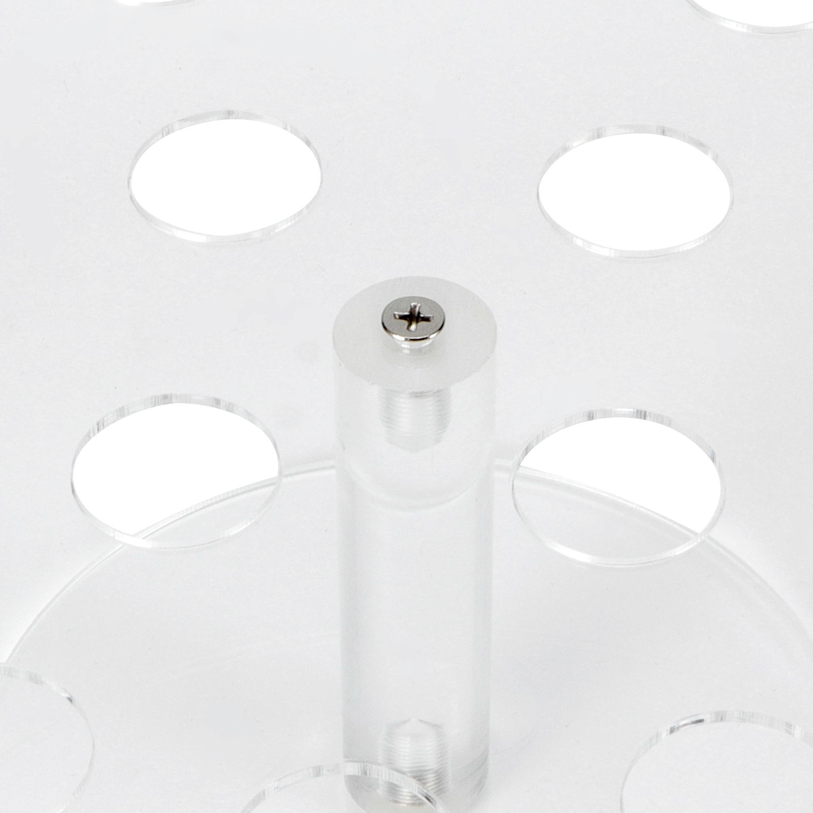 16 Holes Clear Acrylic Ice Cream Rack Cone Holder Display Stand for Home view 12