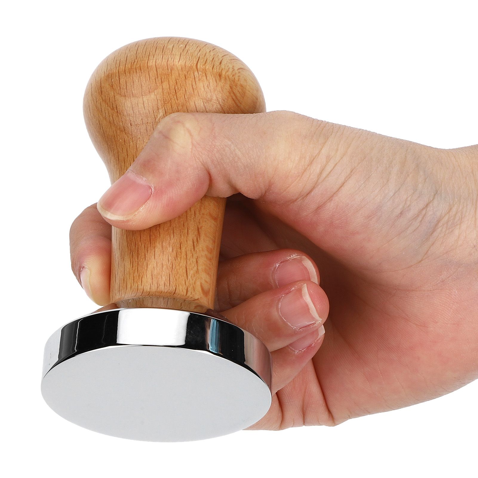Professional Wooden Coffee Tamper Powder Pressed Hammer Coffee Accessory for view 6
