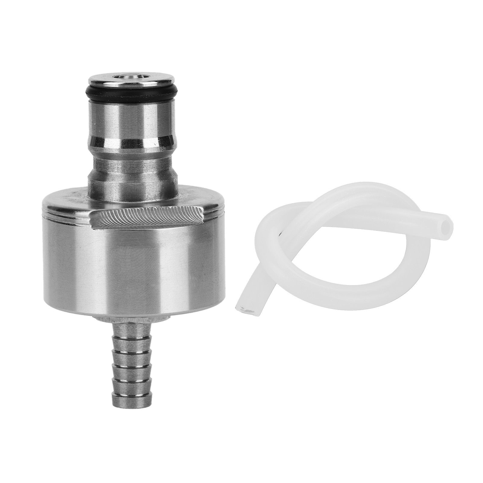 Stainless Steel Carbonation Cap with Barb Ball Lock 30cm Silicone Hose for view 2