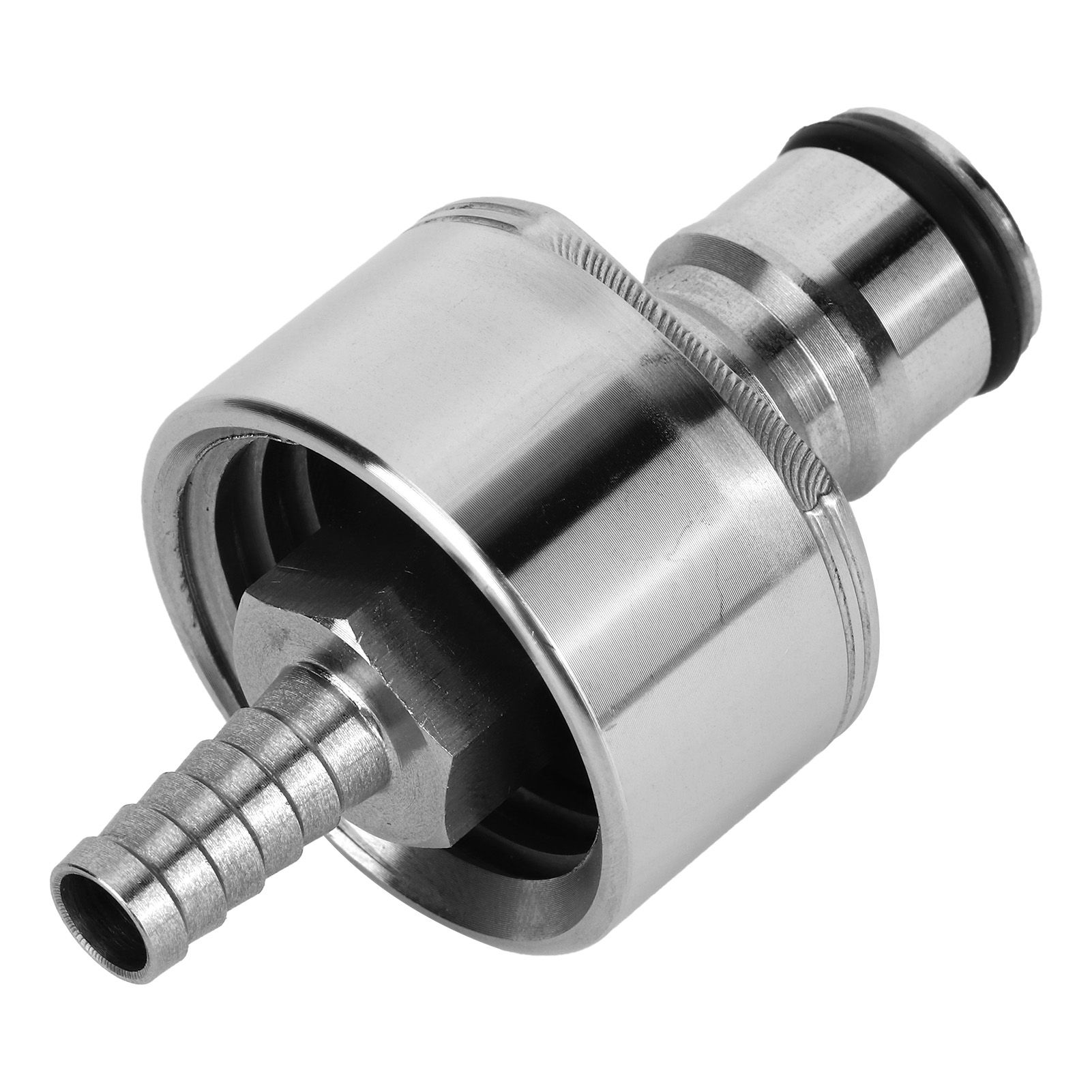 Stainless Steel Carbonation Cap with Barb Ball Lock 30cm Silicone Hose for view 4