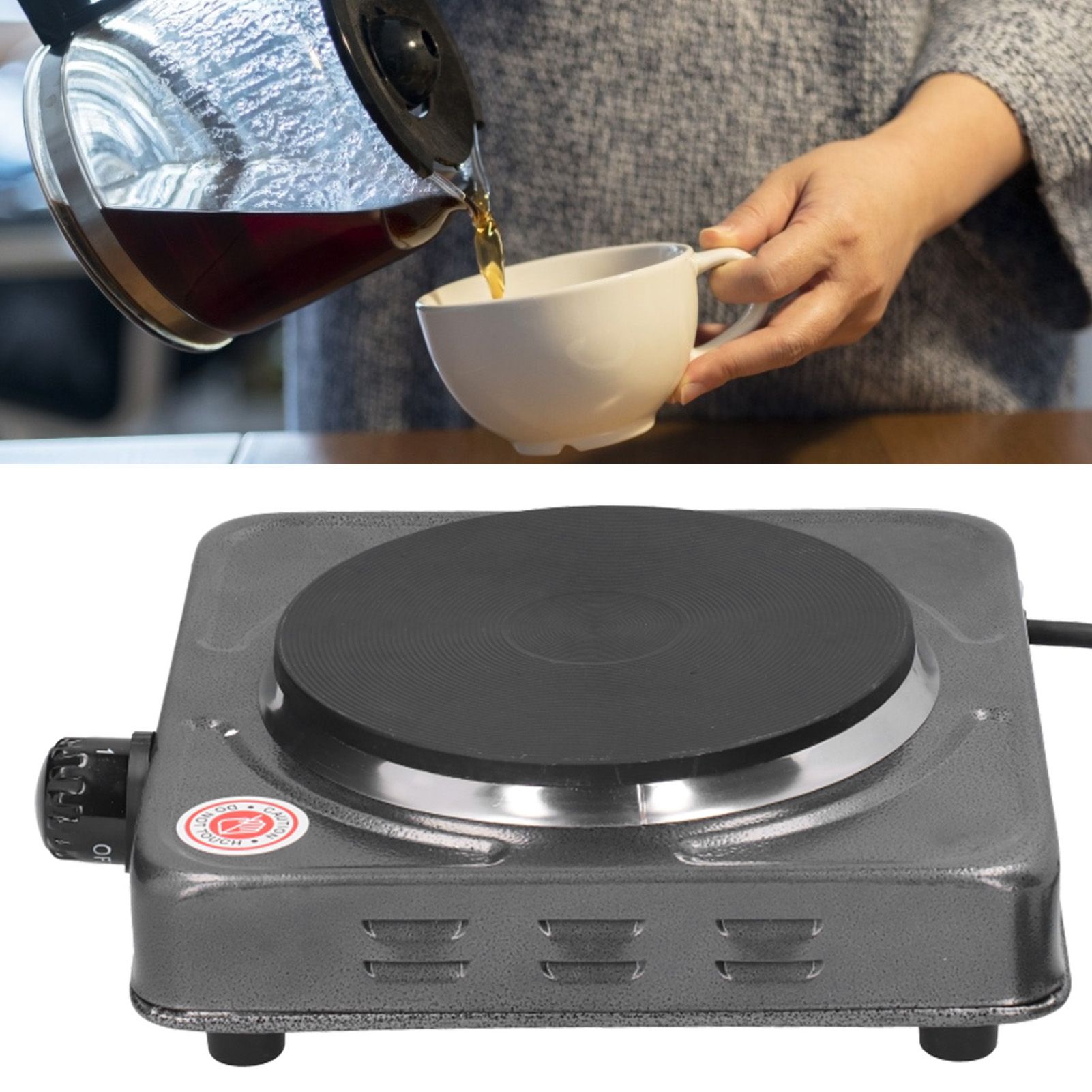 1000W MultiFunctional Hotplate Mini Portable Stainless Steel for Tea Coffee view 9