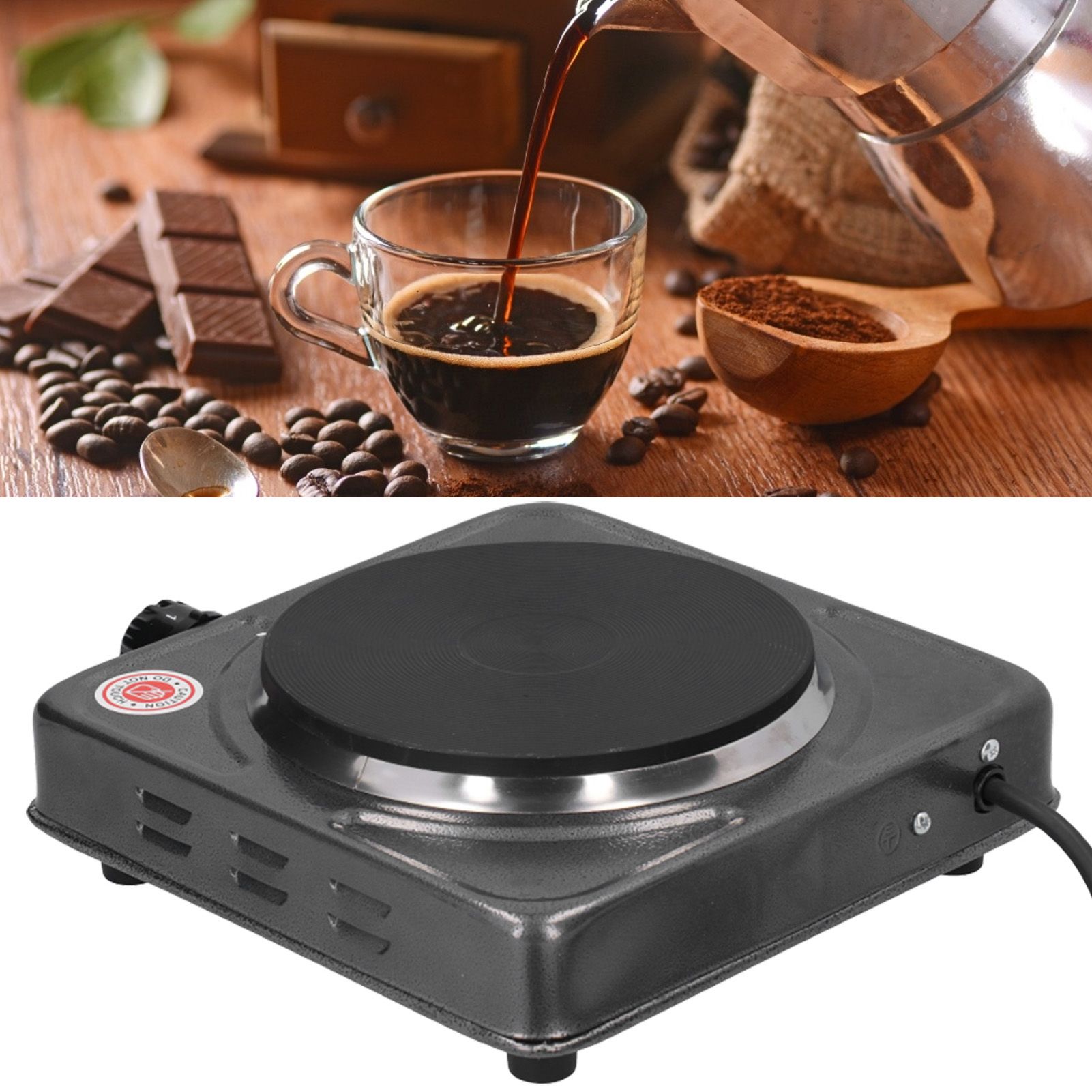1000W MultiFunctional Hotplate Mini Portable Stainless Steel for Tea Coffee view 10