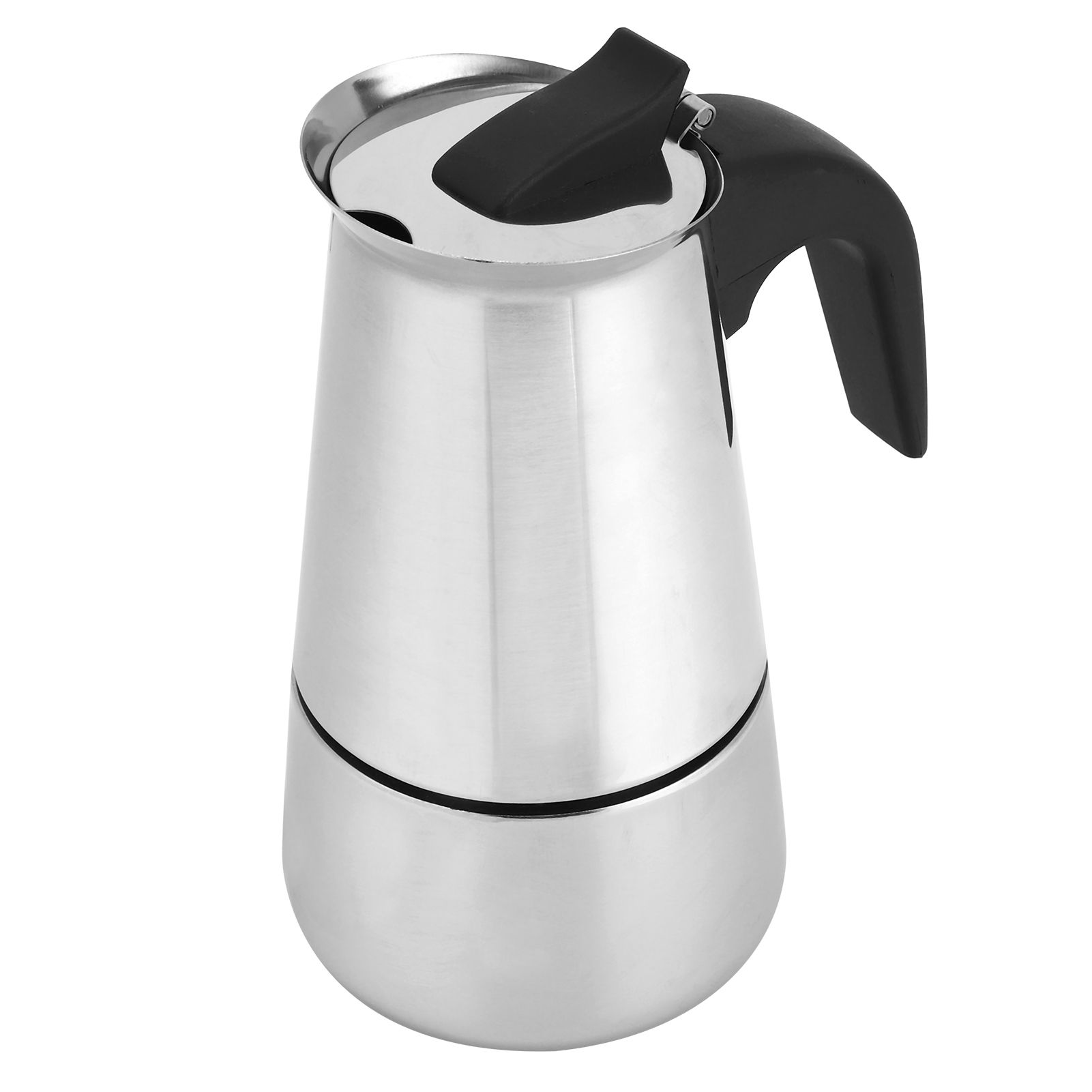 200ml Portable Coffee Maker Moka Pot Stainless Steel Coffee Kettle Pot for view 3