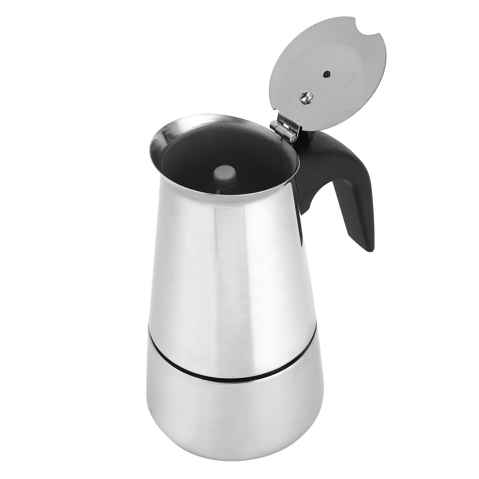 200ml Portable Coffee Maker Moka Pot Stainless Steel Coffee Kettle Pot for view 6