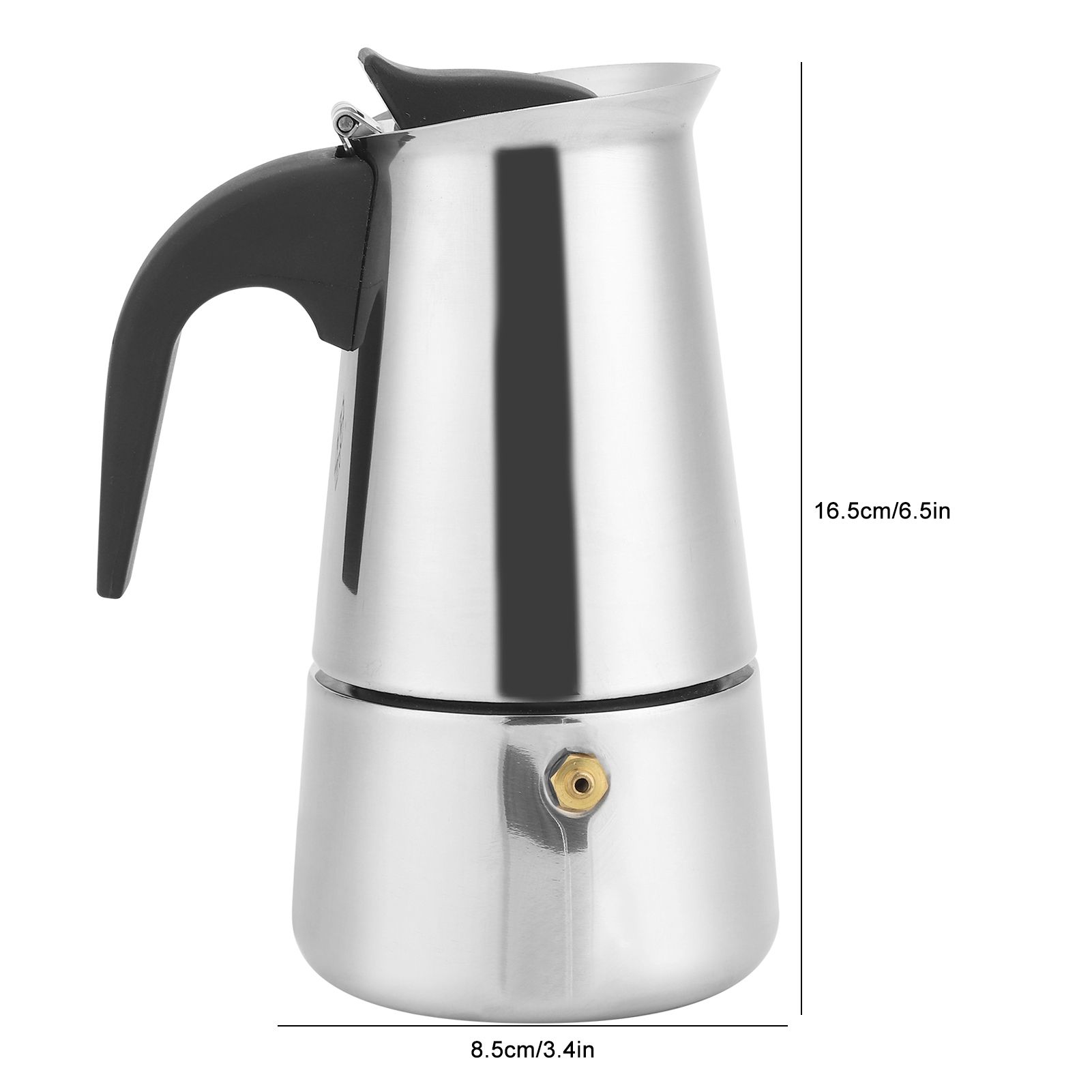 200ml Portable Coffee Maker Moka Pot Stainless Steel Coffee Kettle Pot for view 12