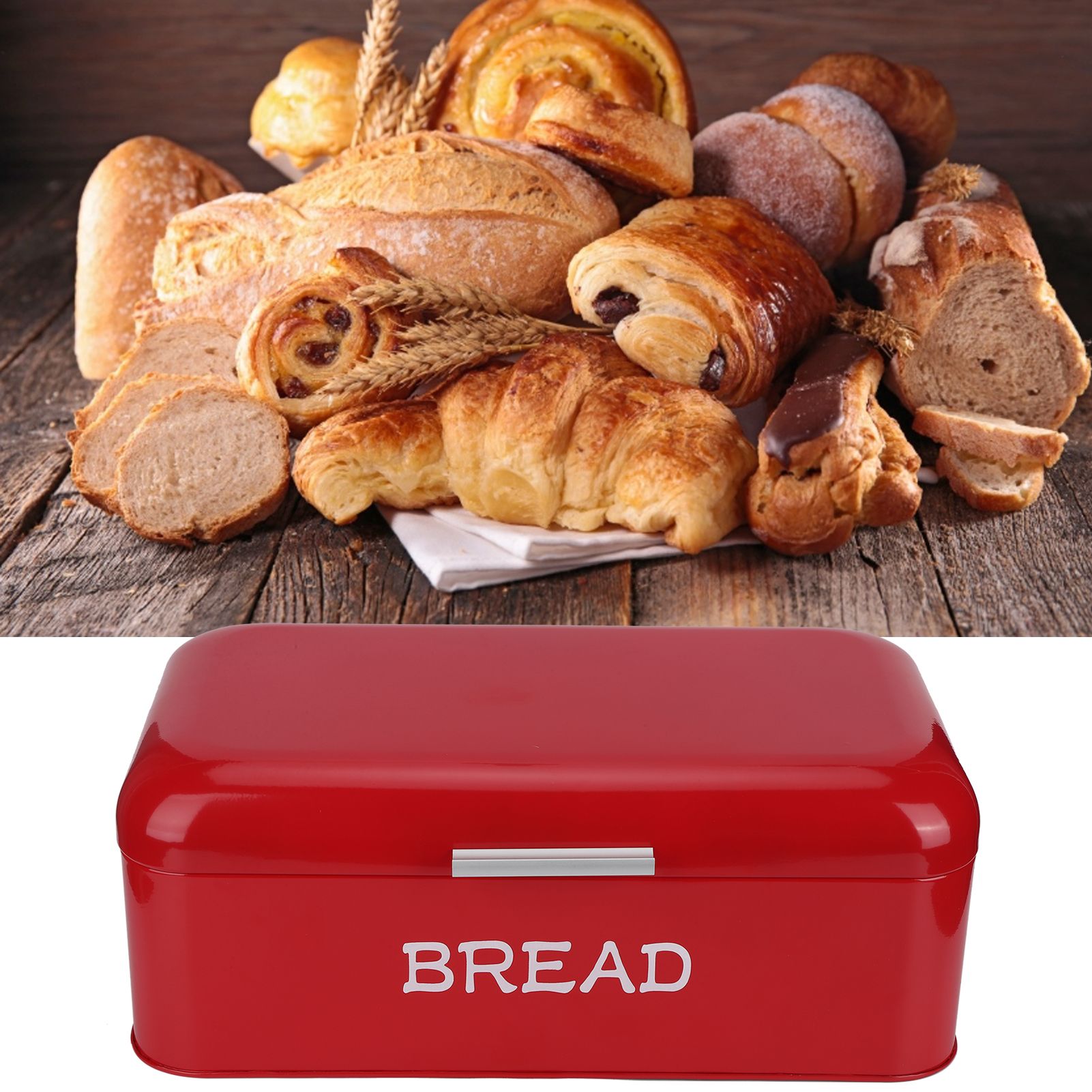 European Style Bread Bin Box Food Storage Container Kitchen Accessory for view 9