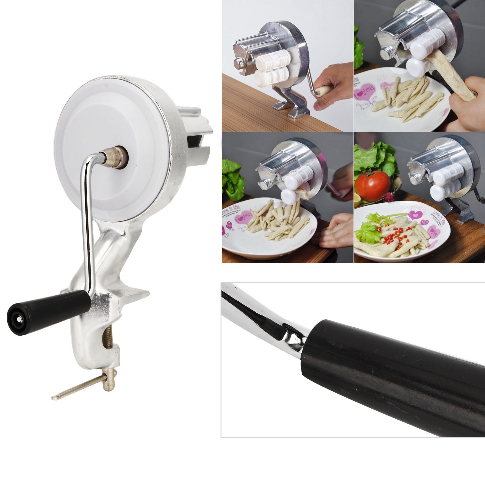 Manual Noodle Maker Aluminum Alloy Hand Cranking Noodle Press Making Machine view 9