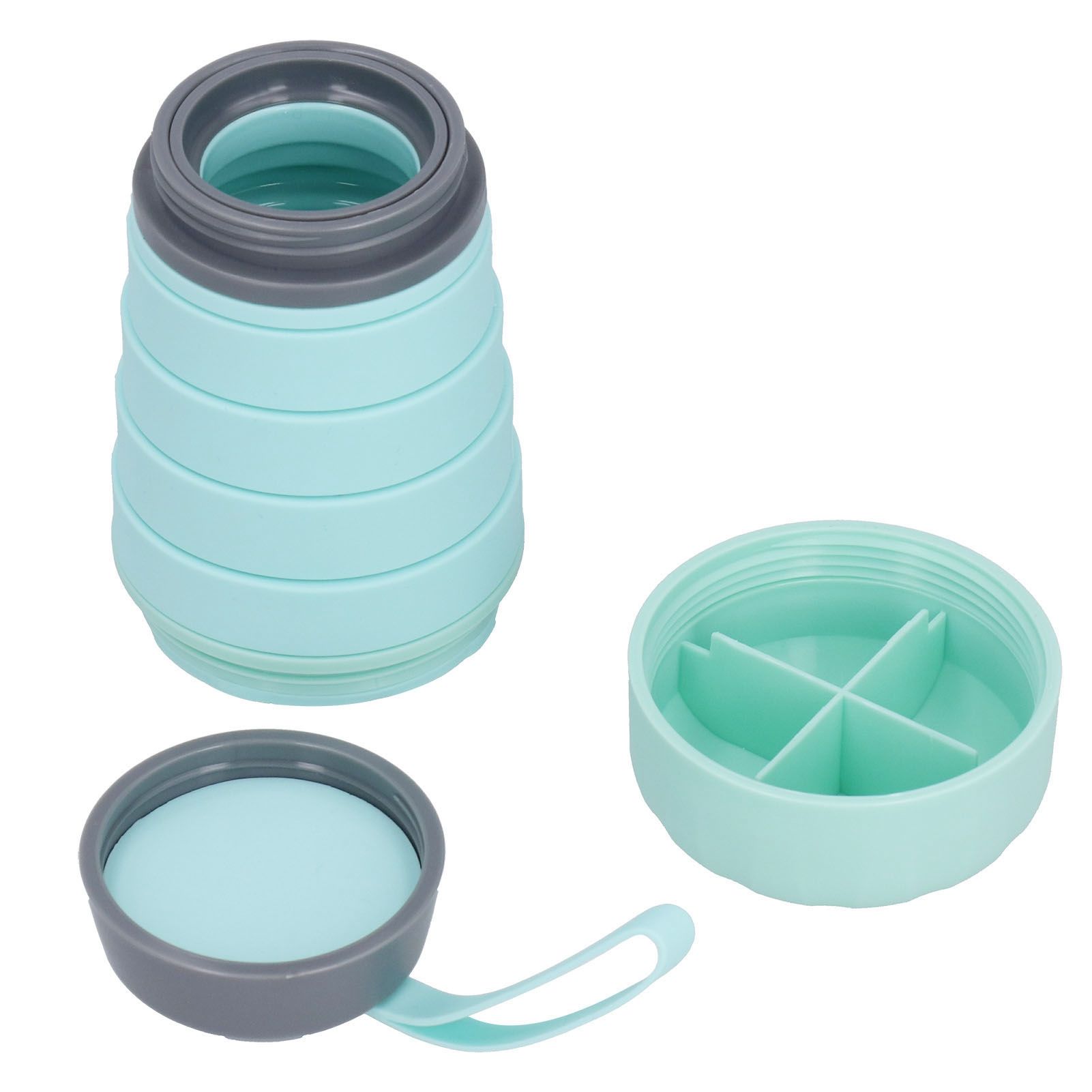 Folding Water Bottle Multifunctional Portable Telescopic Silicone Travel view 8