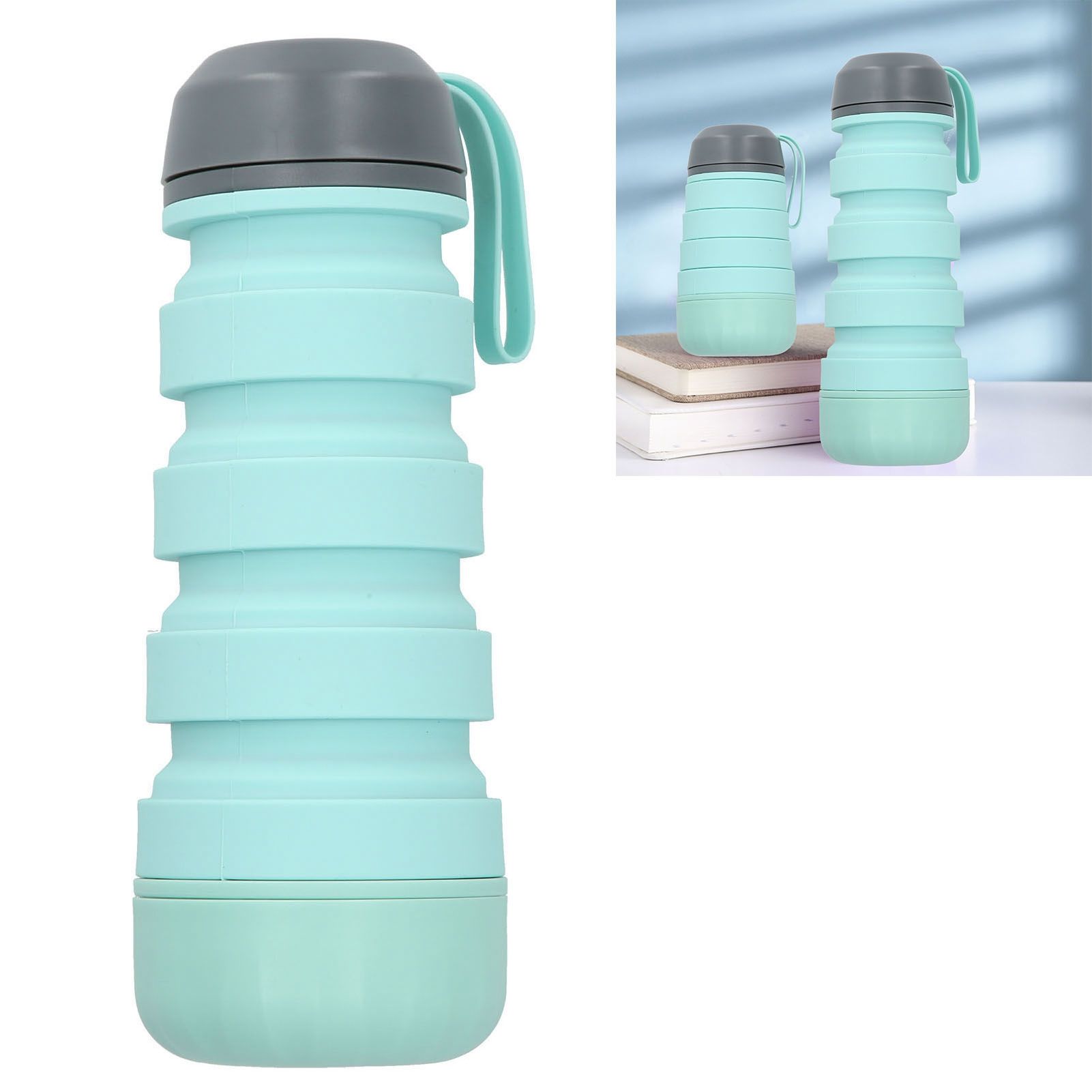Folding Water Bottle Multifunctional Portable Telescopic Silicone Travel view 9